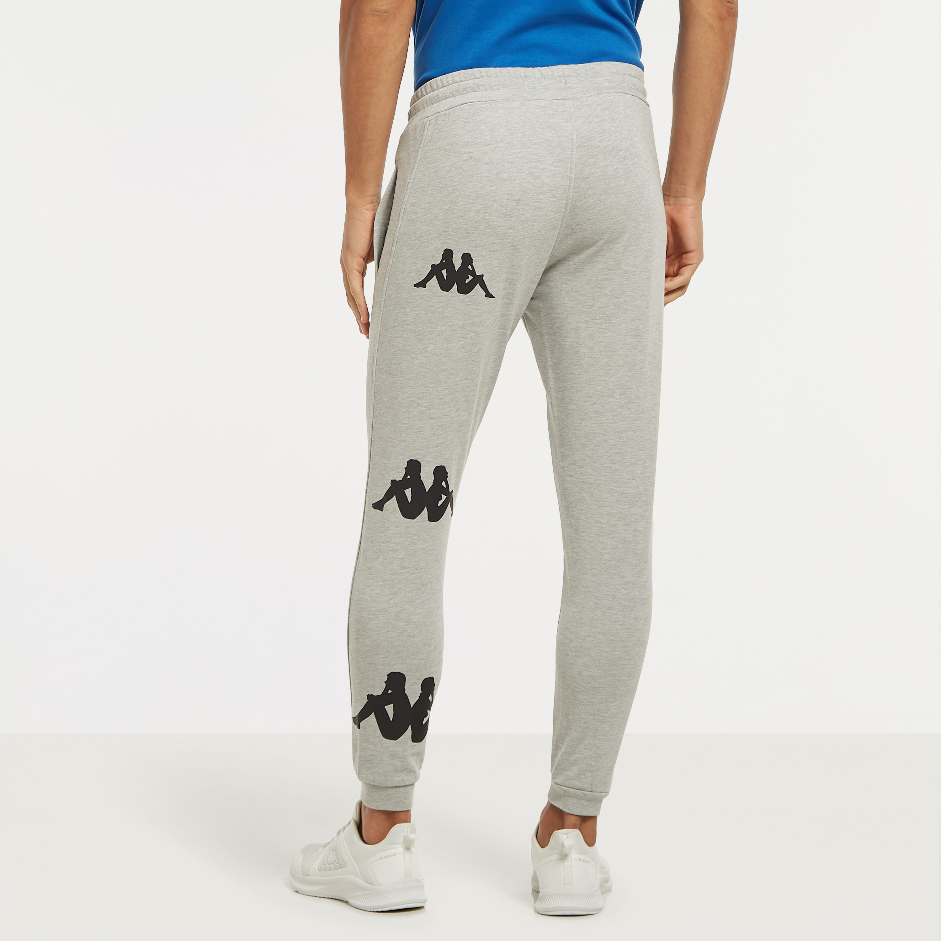 Kappa Logo Print Joggers with Drawstring Closure and Pockets-men-clothing-sportswearandactivewear-bottoms-image-3