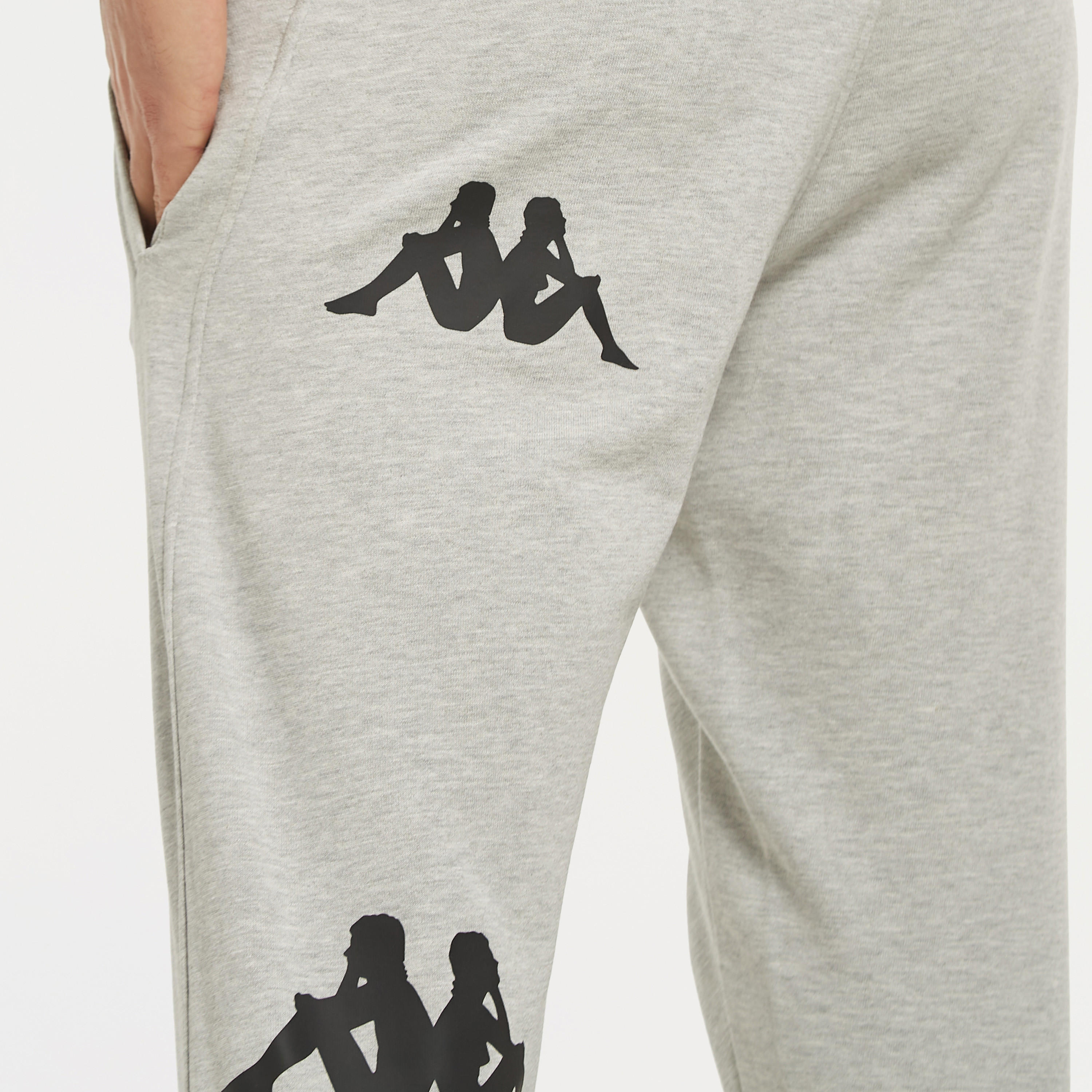 Kappa Logo Print Joggers with Drawstring Closure and Pockets-men-clothing-sportswearandactivewear-bottoms-image-4