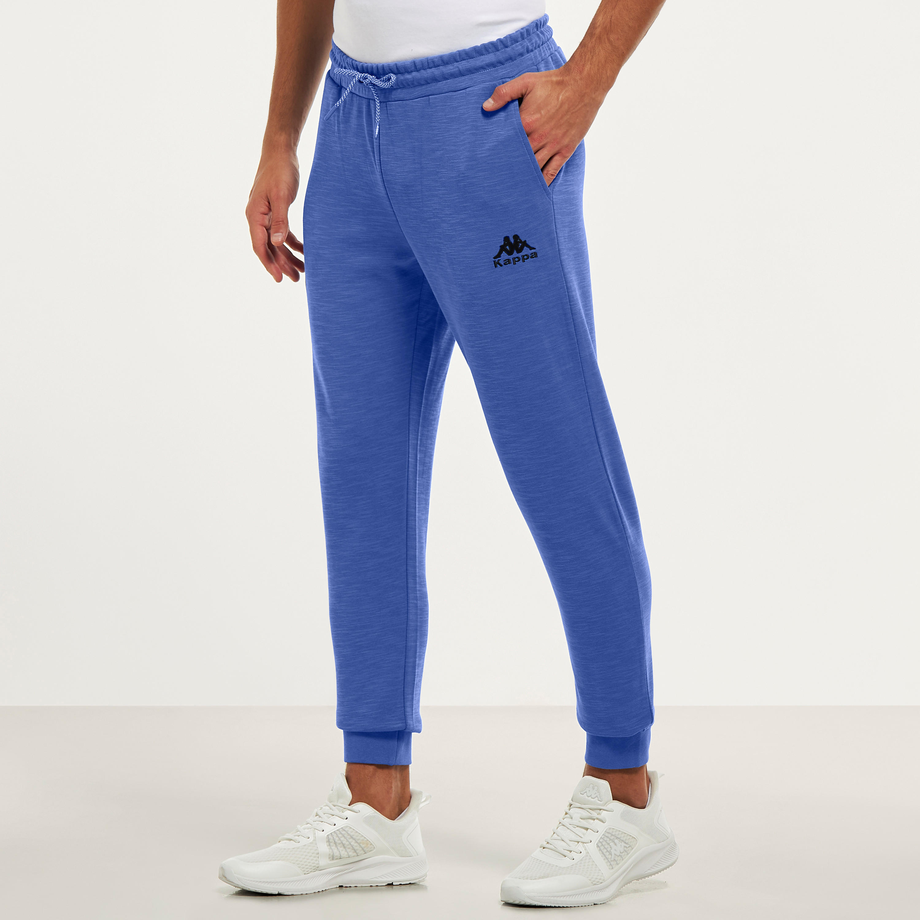 بنطلون رياضي برباط إغلاق وجيوب من كابا-men-clothing-sportswearandactivewear-bottoms-image-1