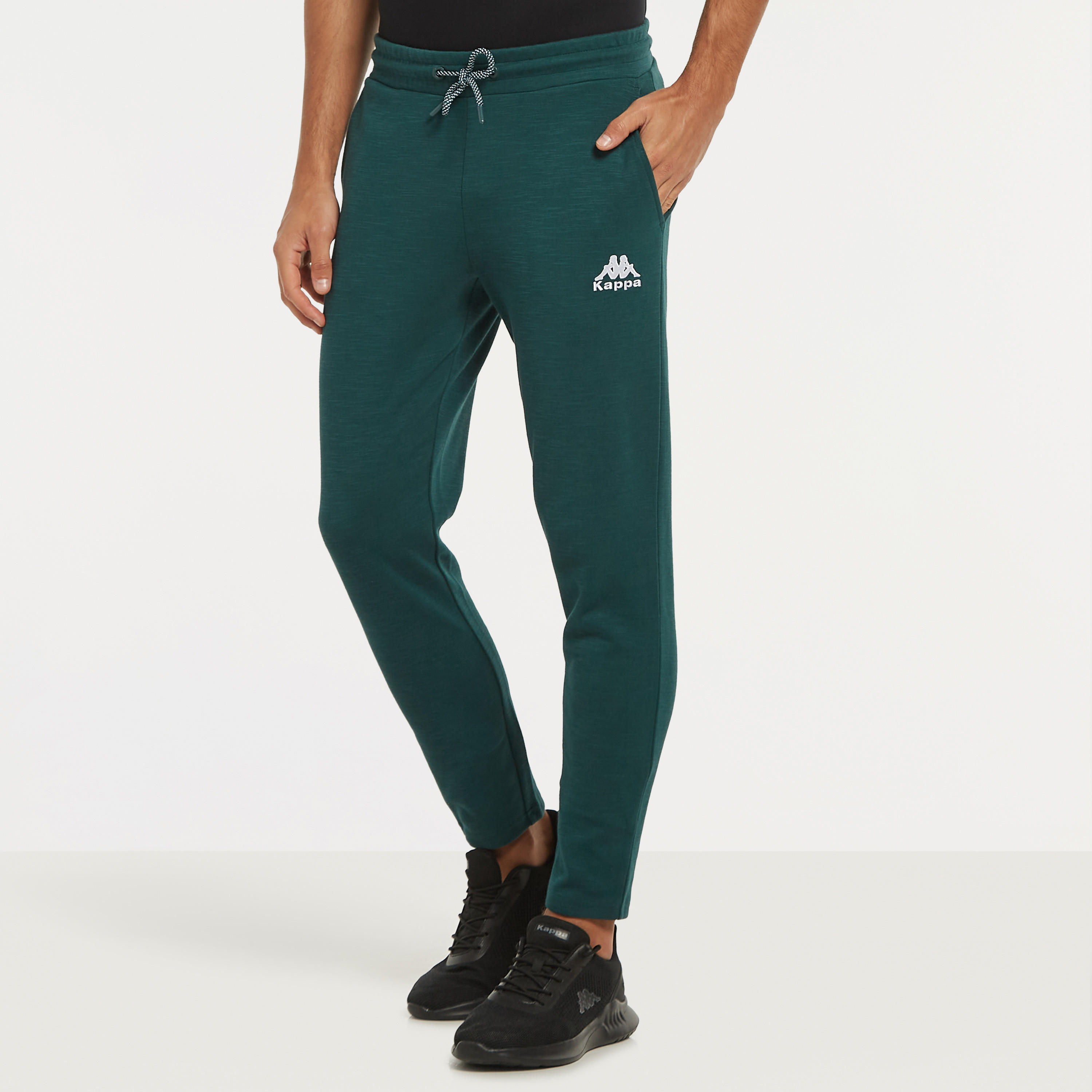 Kappa Logo Detail Joggers with Drawstring Closure and Pockets-men-clothing-sportswearandactivewear-bottoms-image-1