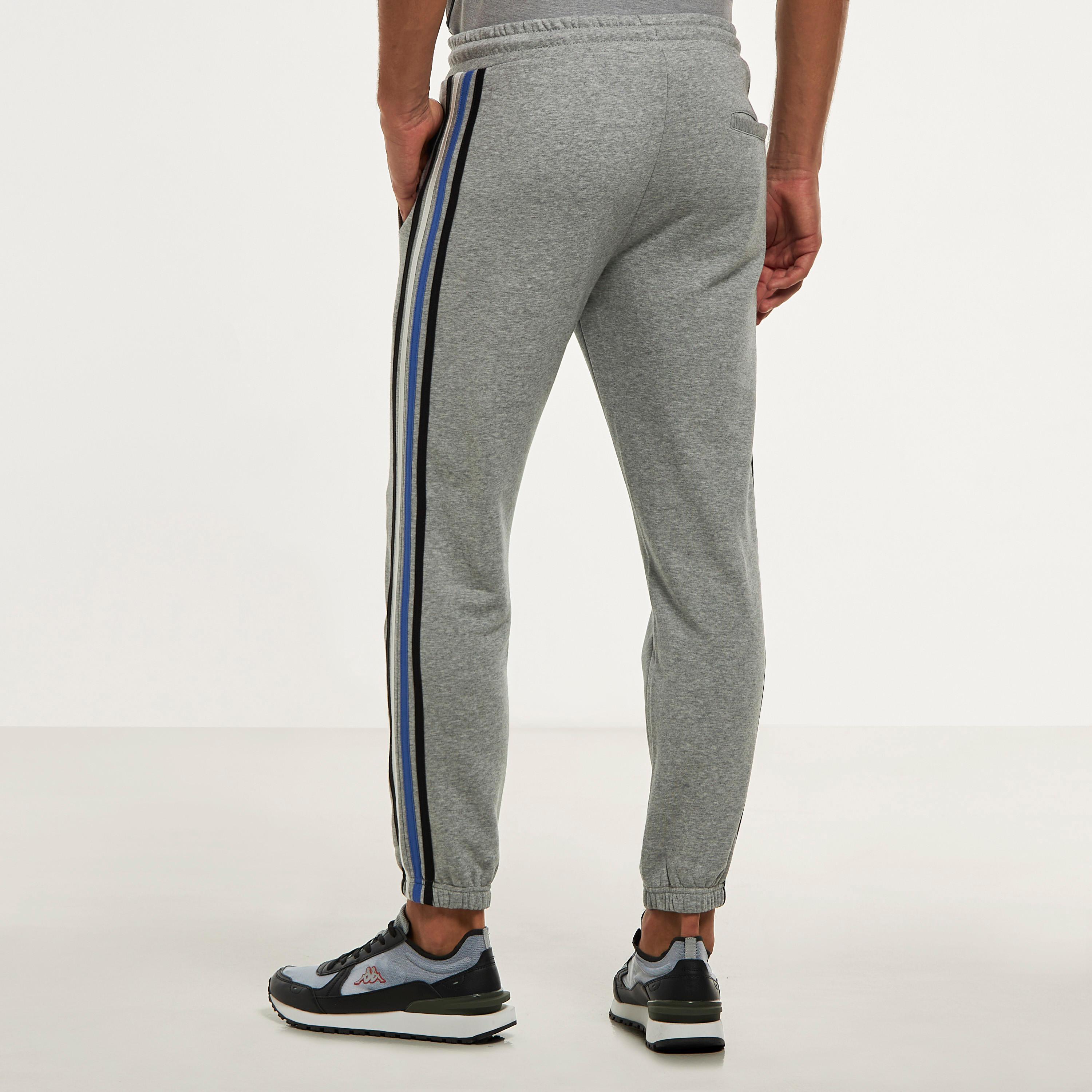 Kappa Tape Detail Joggers with Drawstring Closure and Pockets-men-clothing-sportswearandactivewear-bottoms-image-3