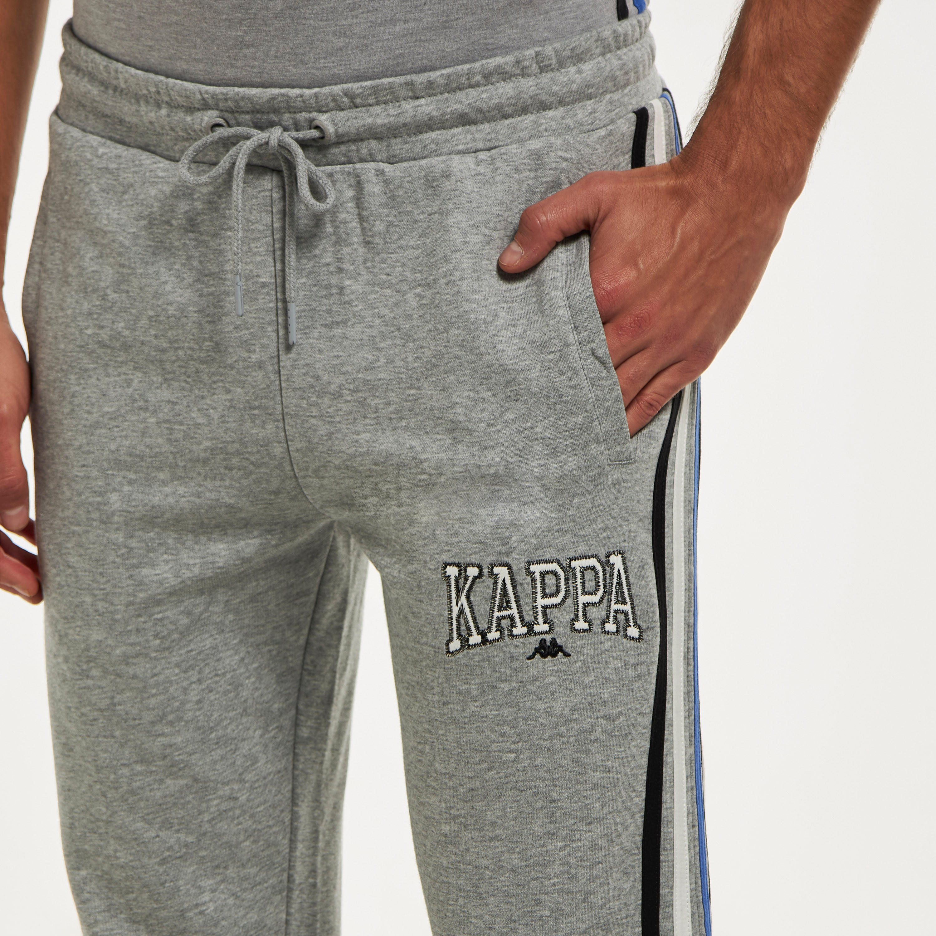Kappa Tape Detail Joggers with Drawstring Closure and Pockets-men-clothing-sportswearandactivewear-bottoms-image-4