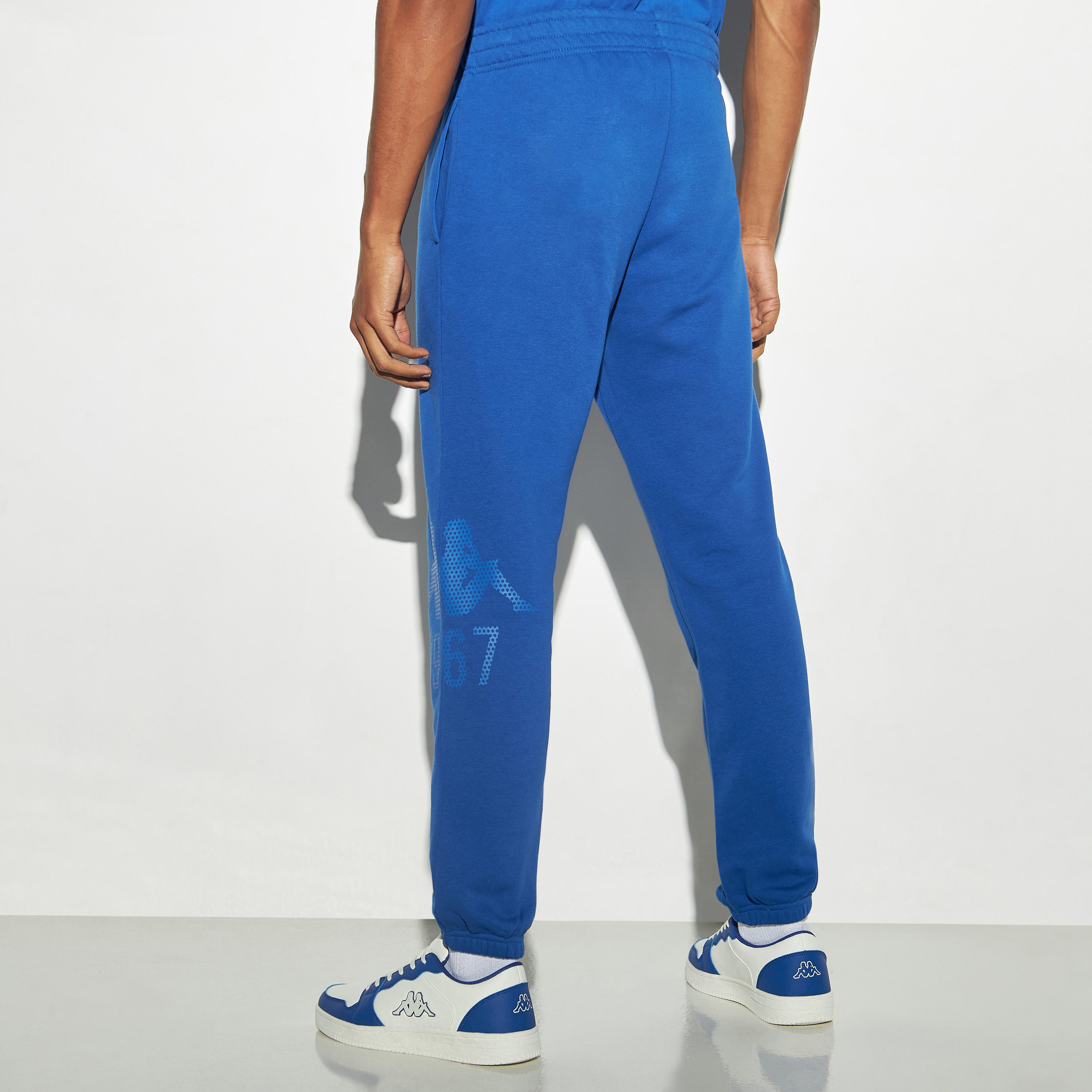 Kappa Logo Detail Joggers with Elasticated Waistband and Pockets-men-clothing-sportswearandactivewear-bottoms-image-3