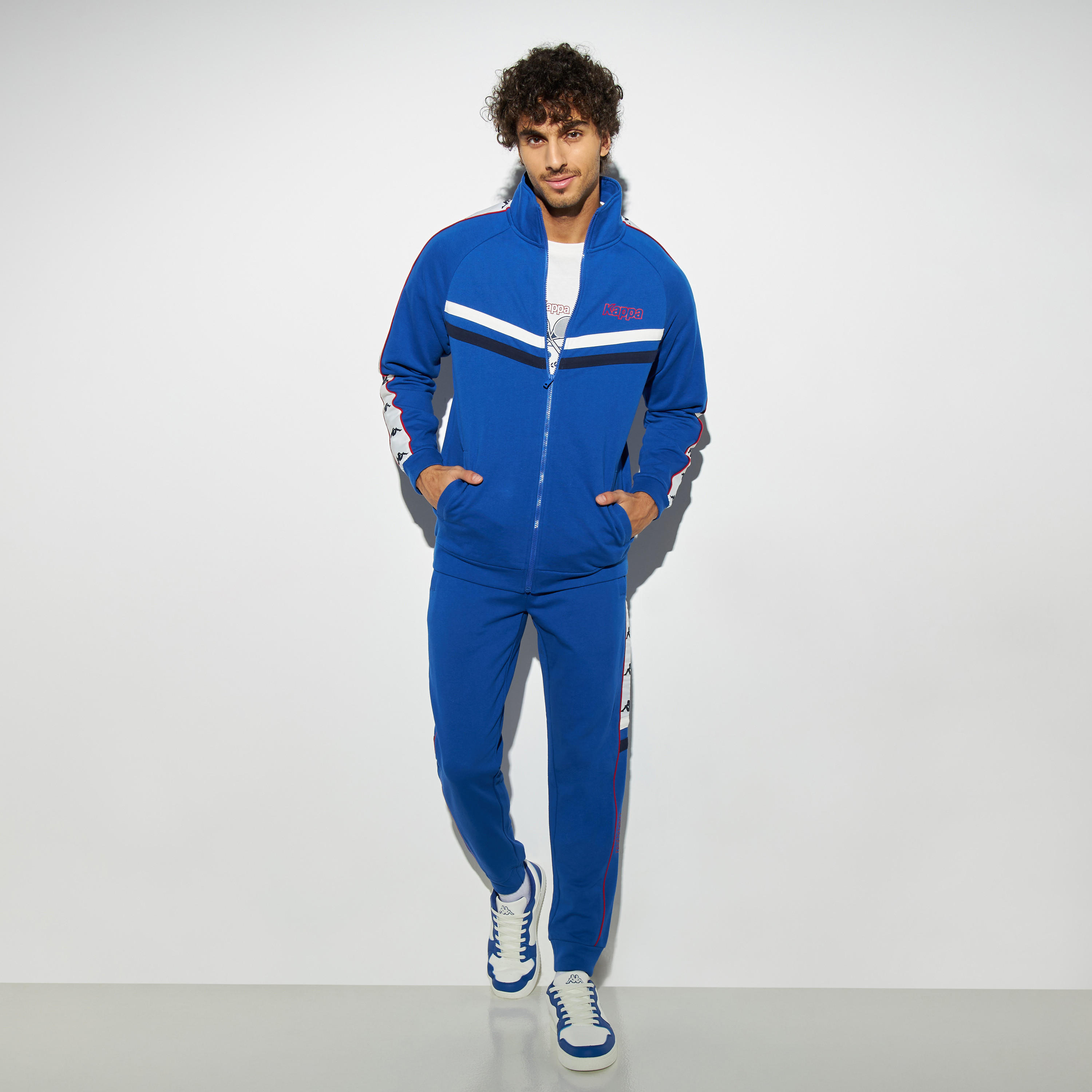 Kappa Panelled Zip Through High Neck Jacket with Pockets-men-clothing-jacketsandblazers-jackets-image-2