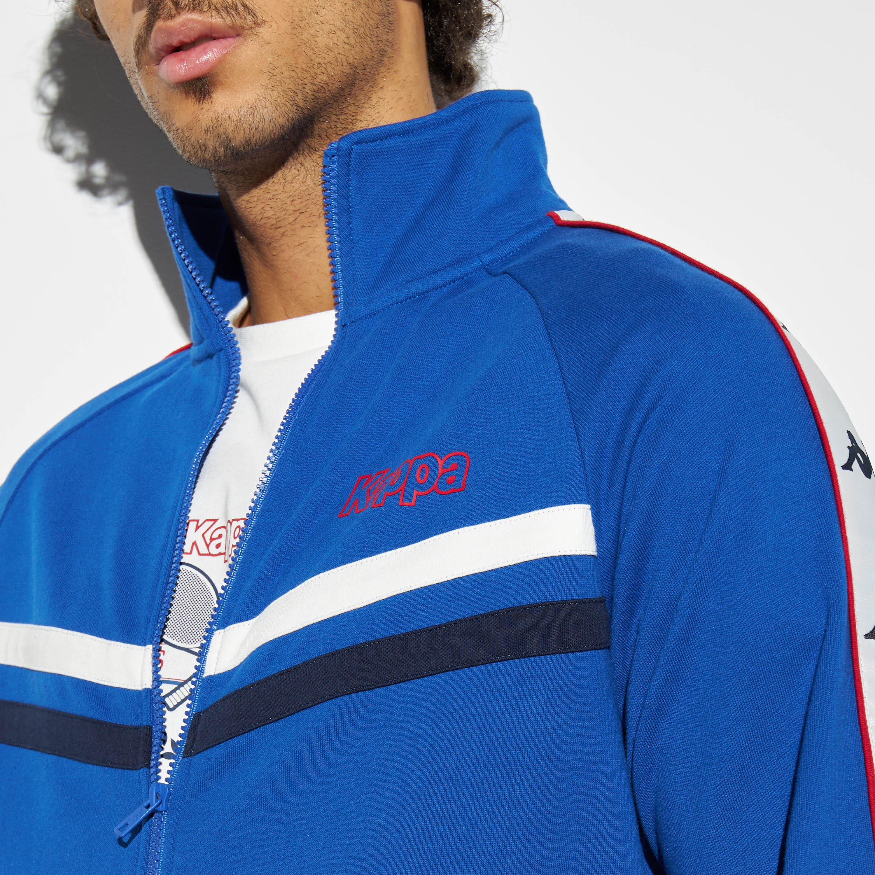 Kappa Panelled Zip Through High Neck Jacket with Pockets-men-clothing-jacketsandblazers-jackets-image-3