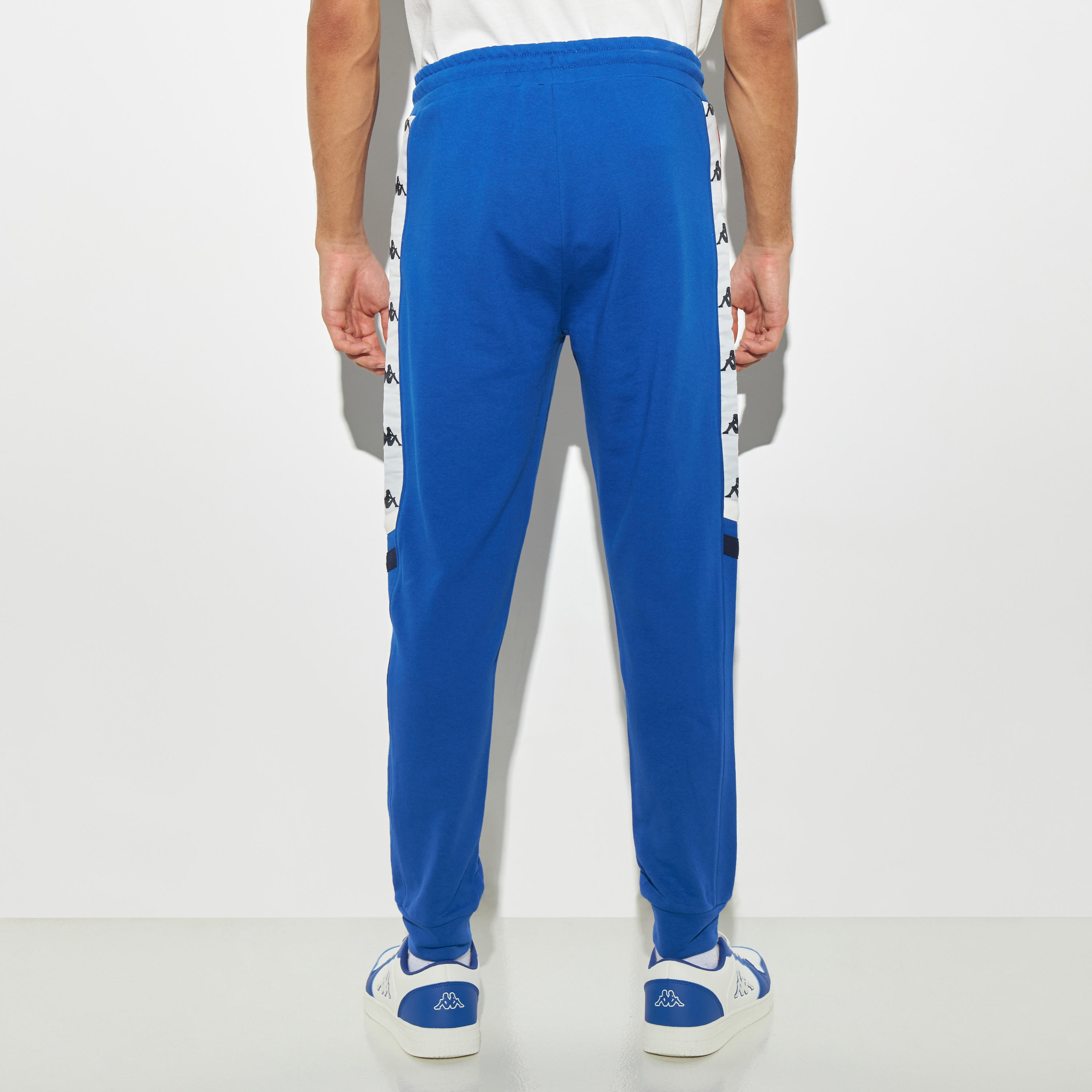 Kappa Logo Panel Joggers with Drawstring Closure and Pockets-men-clothing-sportswearandactivewear-tracksuits-image-3