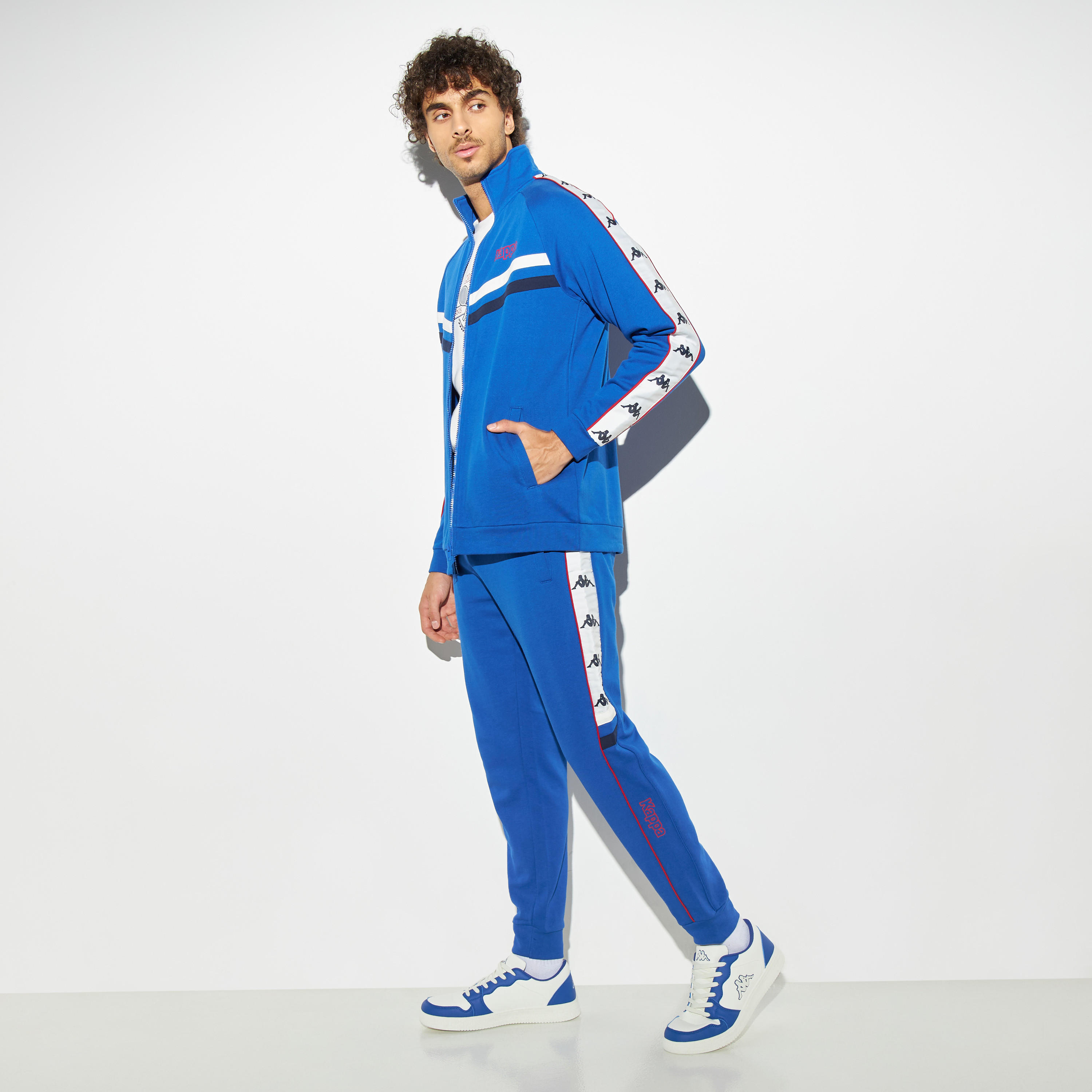 Kappa Logo Panel Joggers with Drawstring Closure and Pockets-men-clothing-sportswearandactivewear-tracksuits-image-4