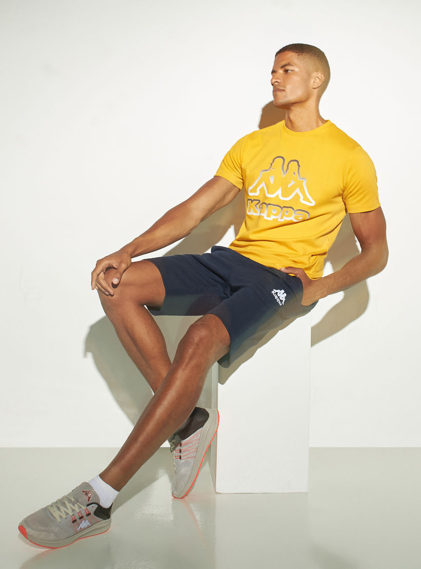 شورت برباط إغلاق وجيوب وشعار من كابا-men-clothing-bottoms-shorts-image-5