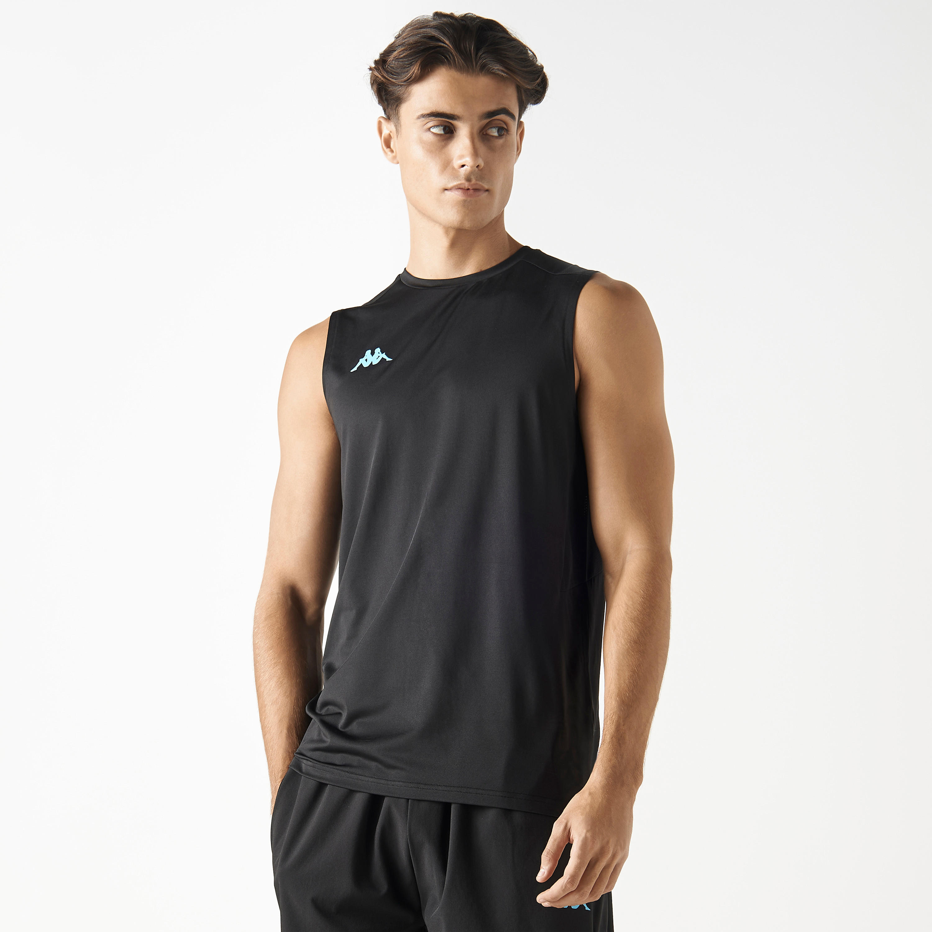 Kappa Logo Print Sleeveless Performance T-shirt-men-clothing-sportswearandactivewear-tshirtsandpolos-image-1