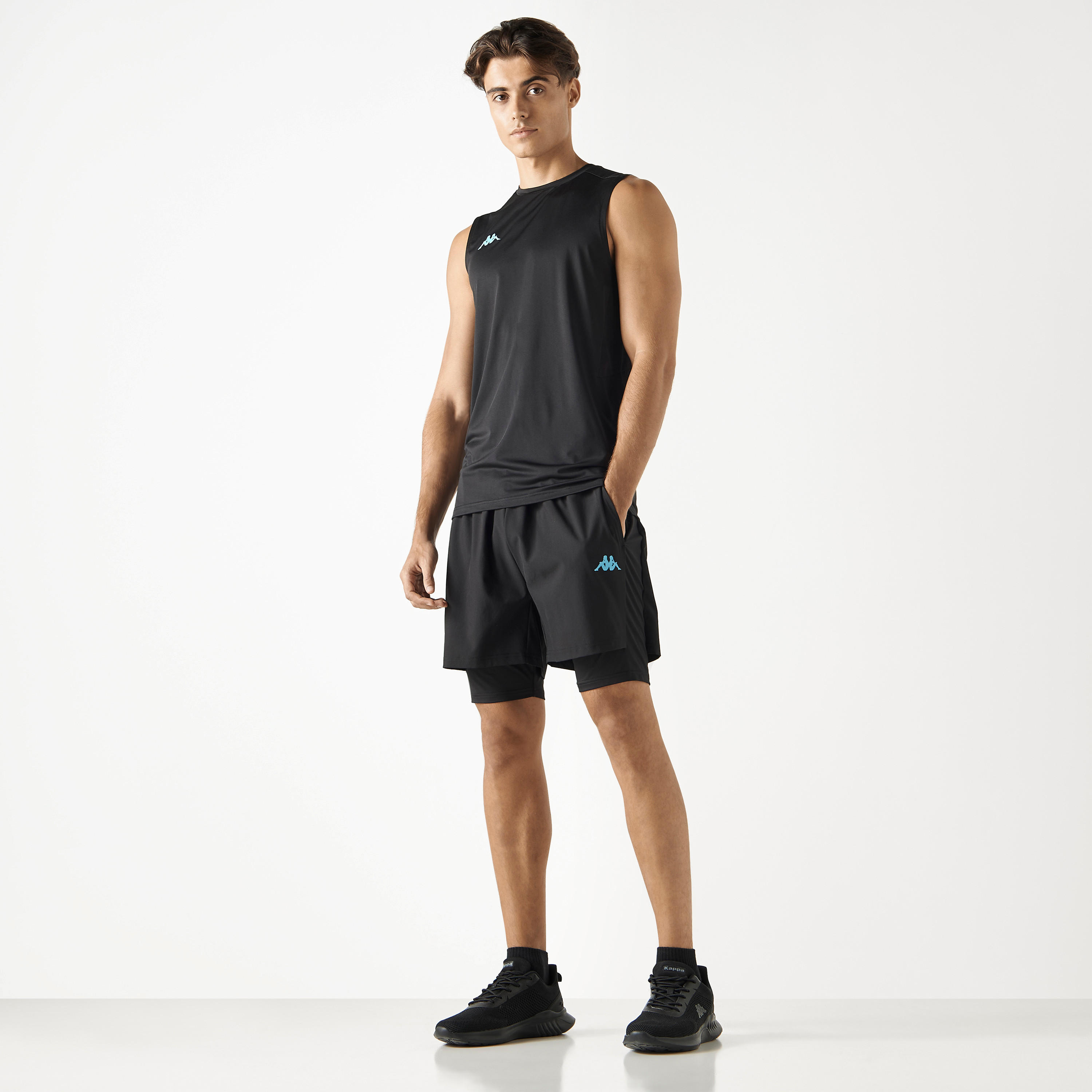 Kappa Logo Print Sleeveless Performance T-shirt-men-clothing-sportswearandactivewear-tshirtsandpolos-image-2