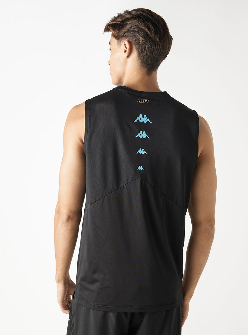 Kappa Logo Print Sleeveless Performance T-shirt-men-clothing-sportswearandactivewear-tshirtsandpolos-image-3