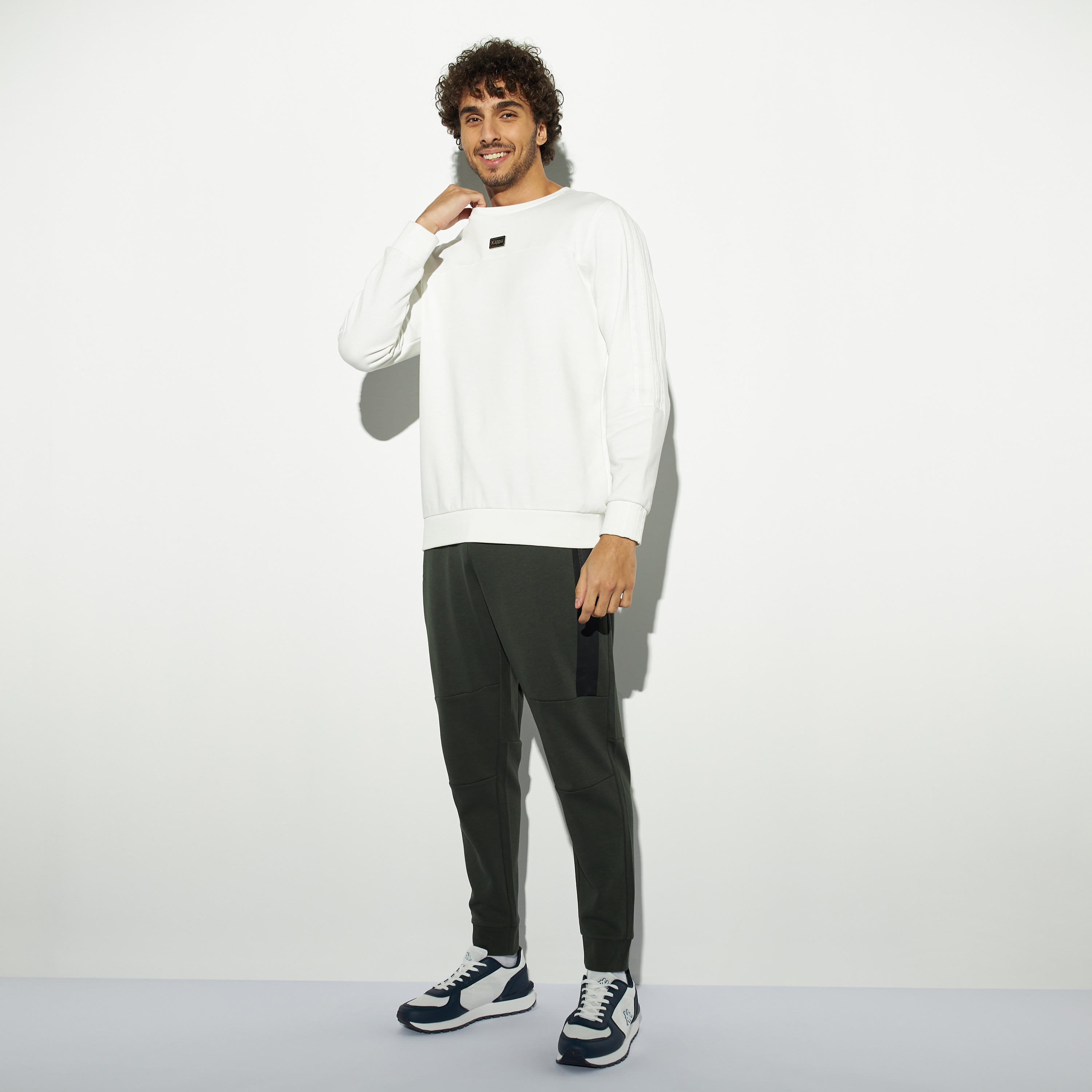 Kappa Solid Joggers with Drawstring Closure and Zipper Pockets-men-clothing-sportswearandactivewear-bottoms-image-2