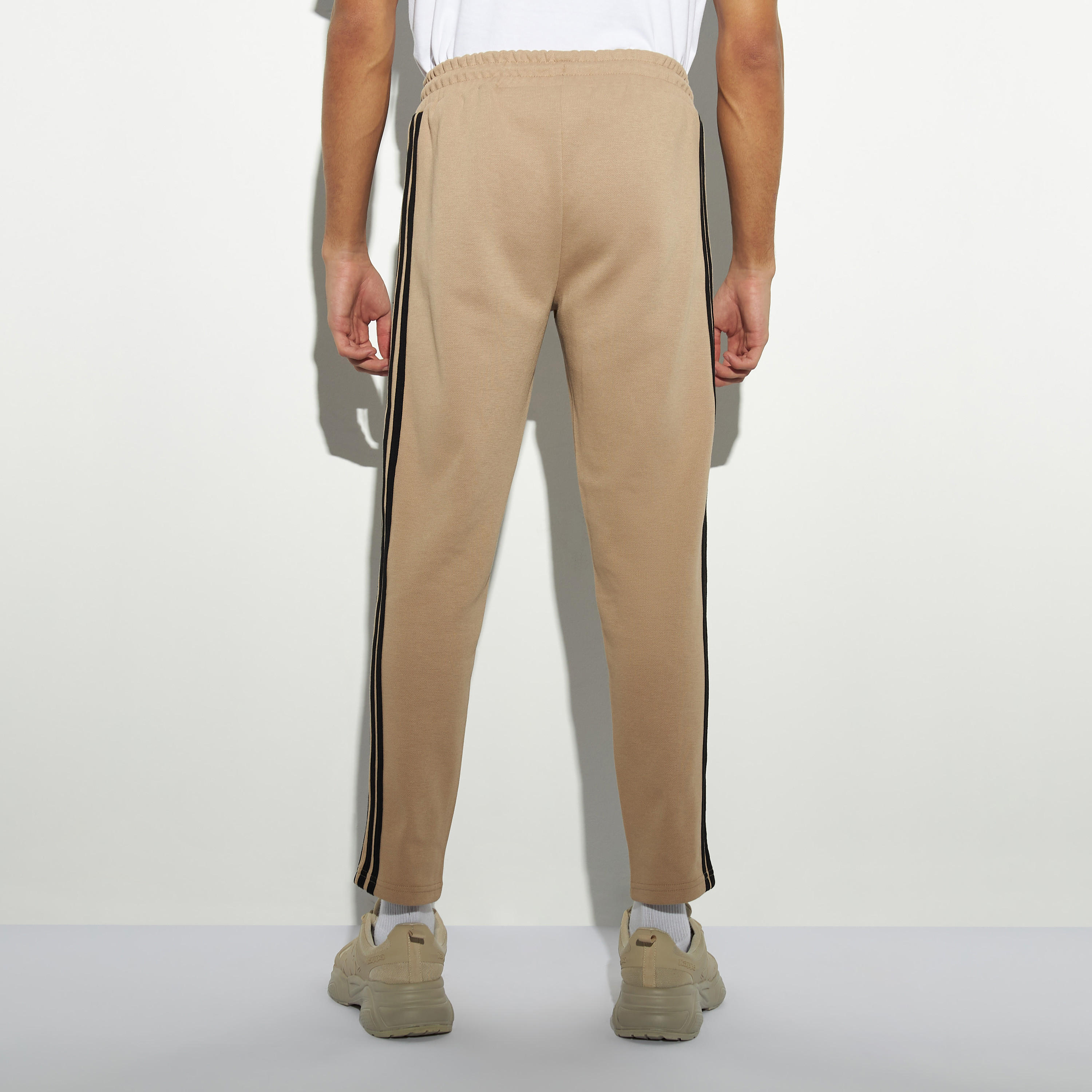 Kappa Tape Detail Joggers with Drawstring Closure and Pockets-men-clothing-sportswearandactivewear-bottoms-image-4