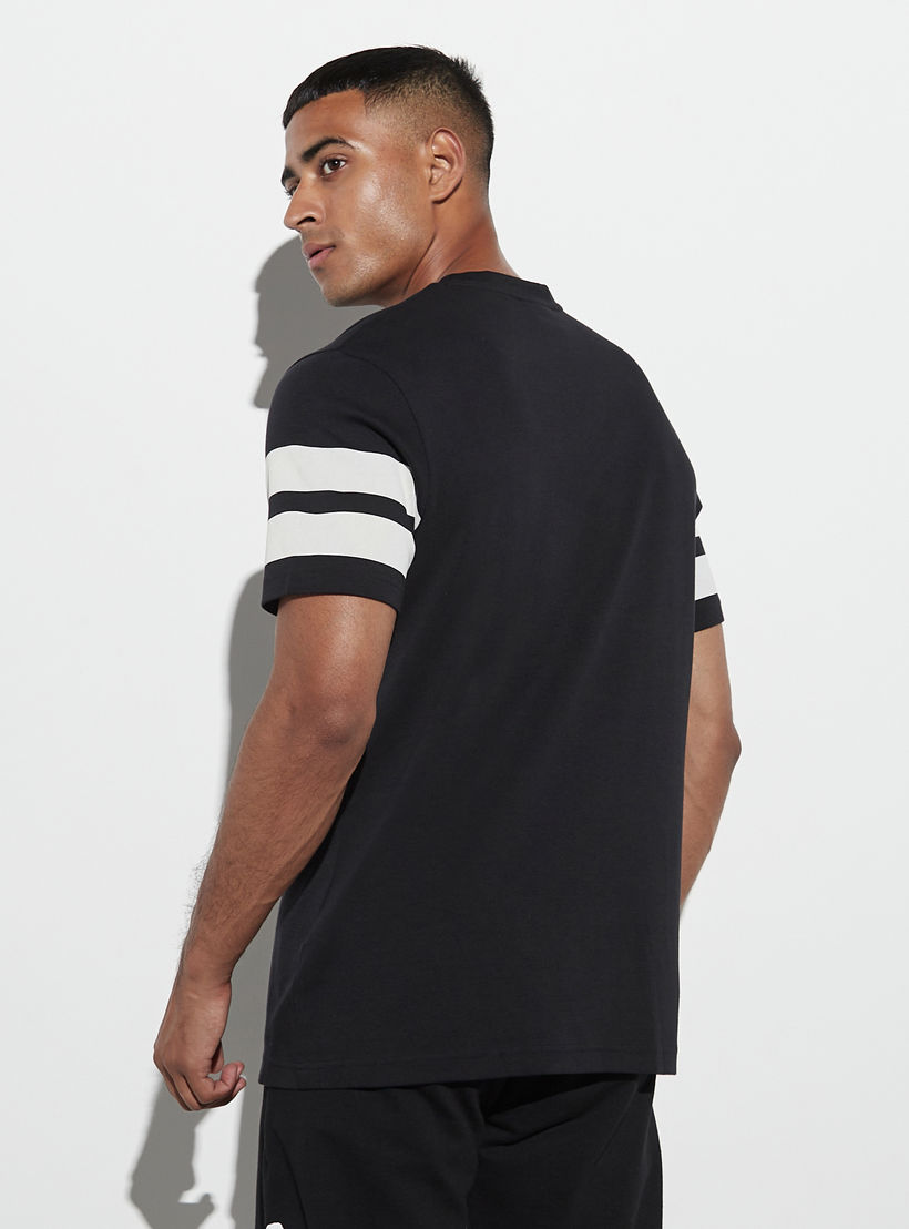 Kappa Graphic Print Crew Neck T-shirt with Short Sleeves-men-clothing-sportswearandactivewear-tshirtsandpolos-image-3