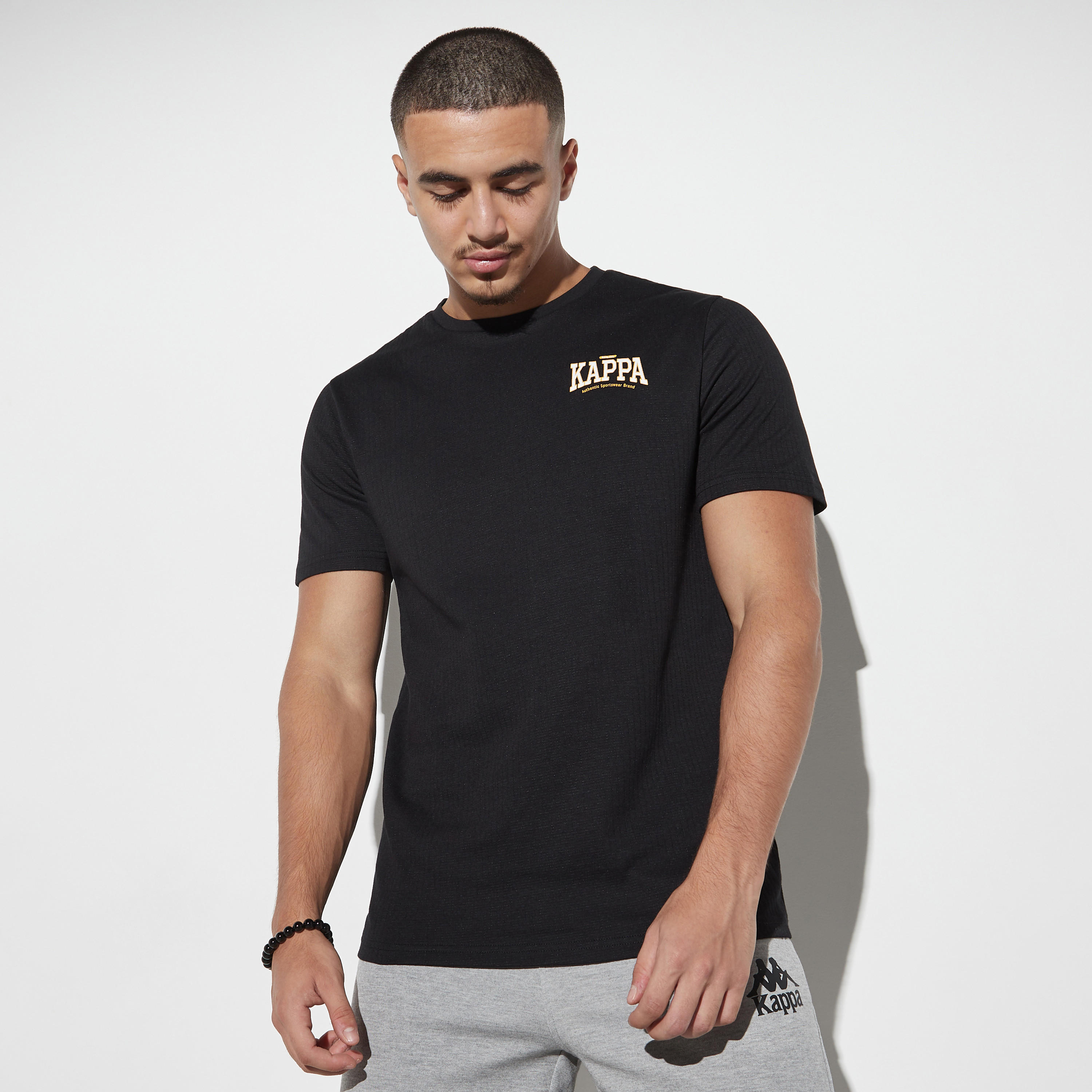 Kappa Logo Print Crew Neck T-shirt-men-clothing-sportswearandactivewear-tshirtsandpolos-image-1