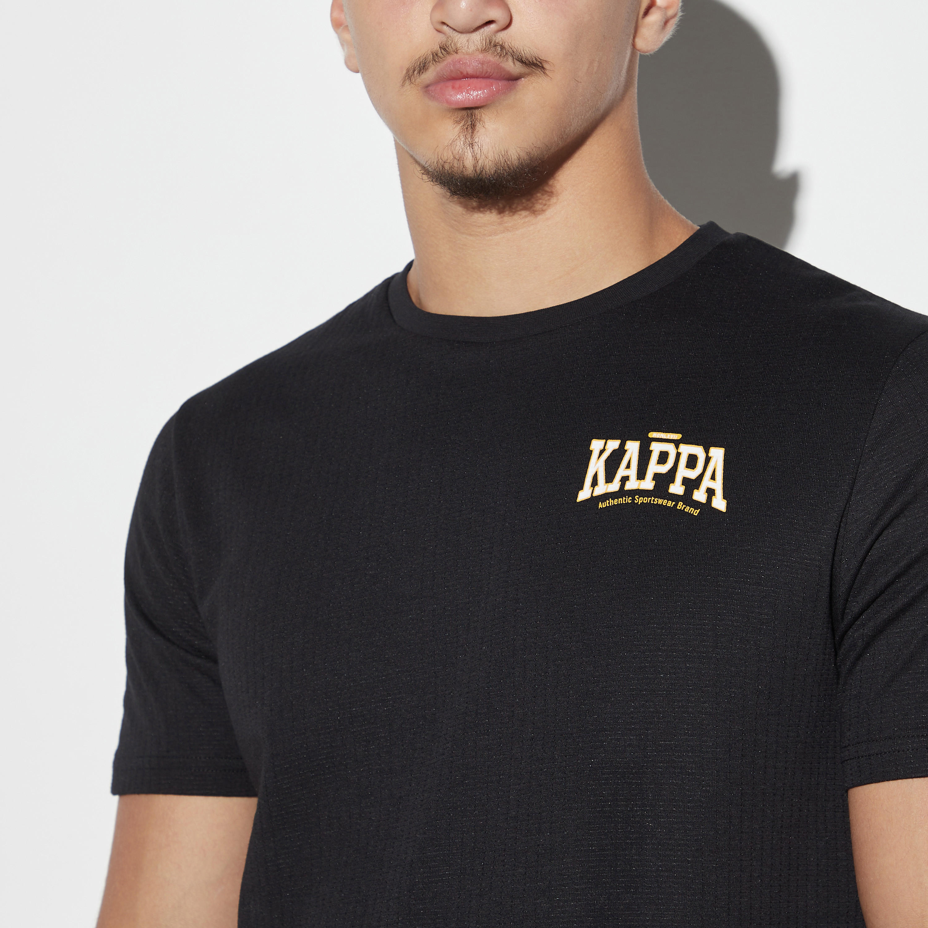 Kappa Logo Print Crew Neck T-shirt-men-clothing-sportswearandactivewear-tshirtsandpolos-image-4