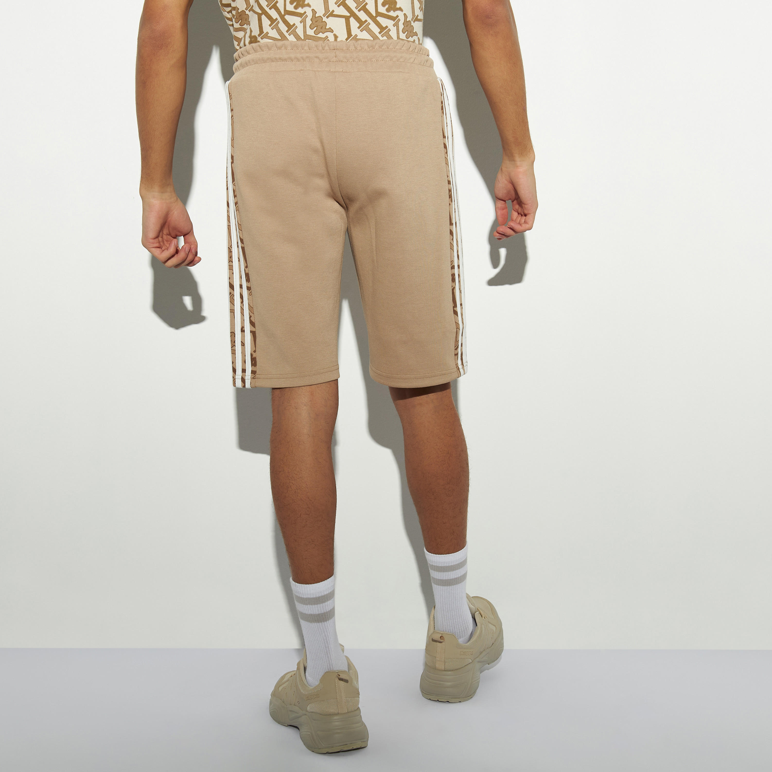 Kappa Tape Detail Shorts with Drawstring Closure and Pockets-men-clothing-bottoms-shorts-image-3