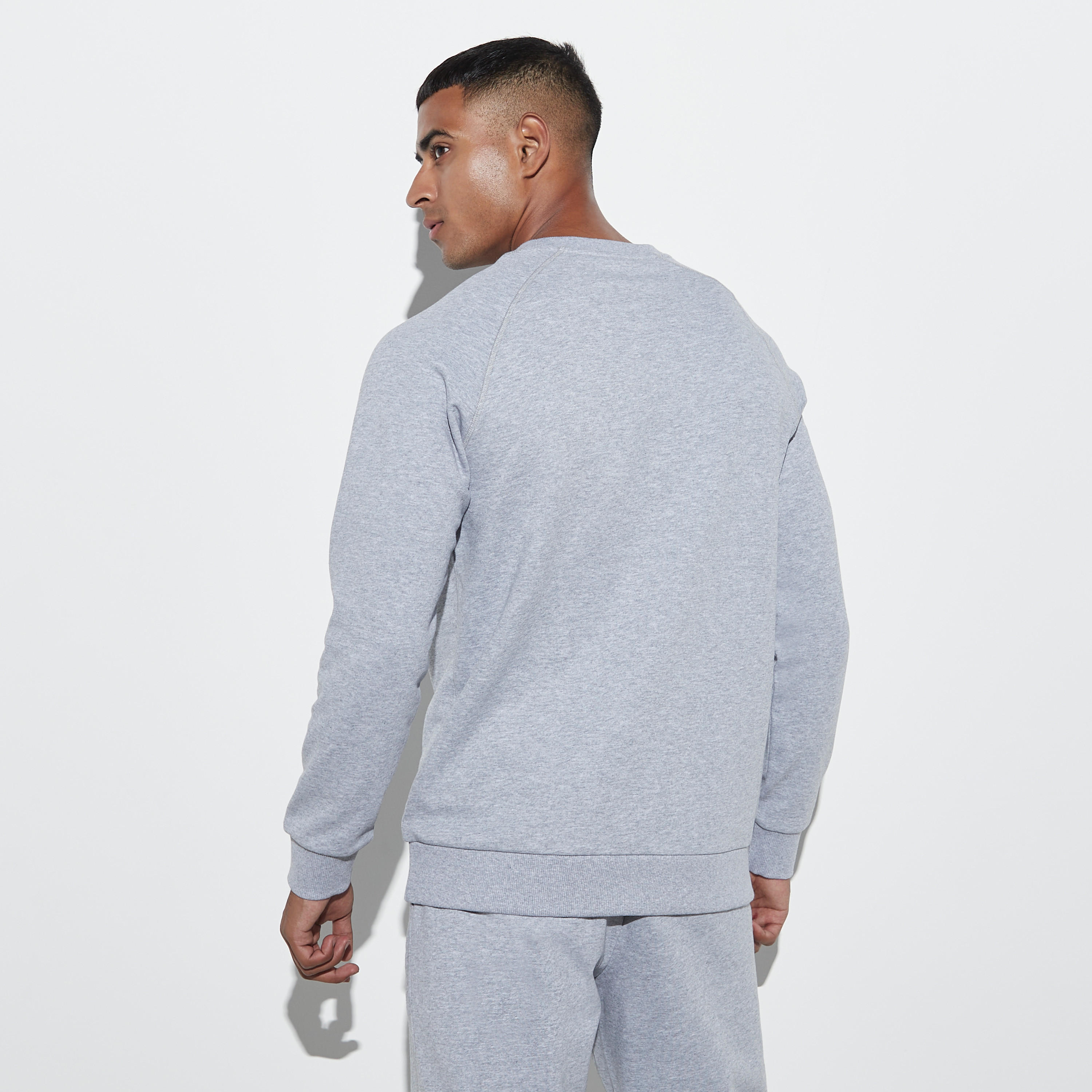 Kappa Logo Embroidered Sweatshirt with Crew Neck and Raglan Sleeves-men-winterwear-hoodiesandsweatshirts-image-3