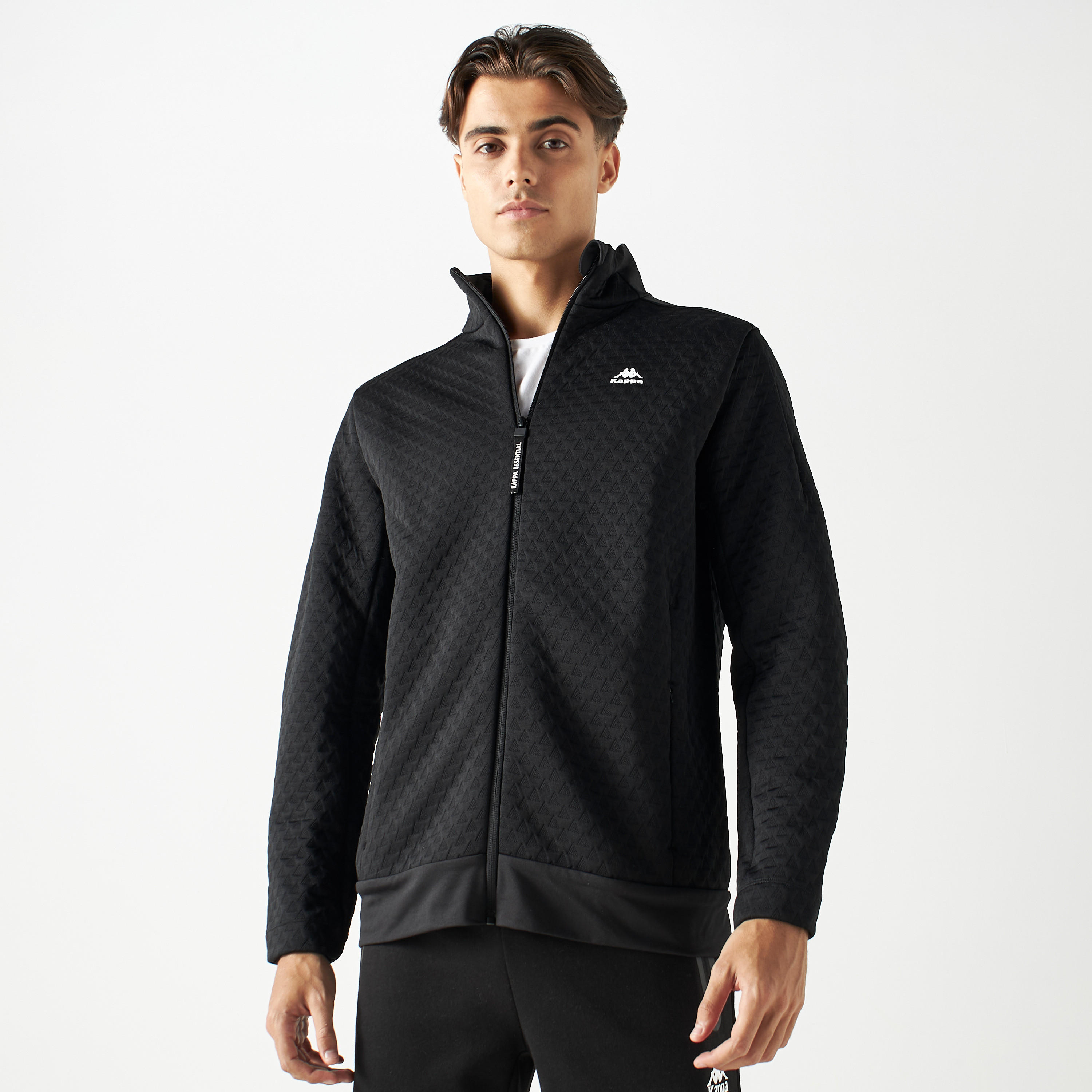 جاكيت مبطن بسحّاب وياقة عالية وأكمام طويلة من كابا-men-clothing-jacketsandblazers-jackets-image-1