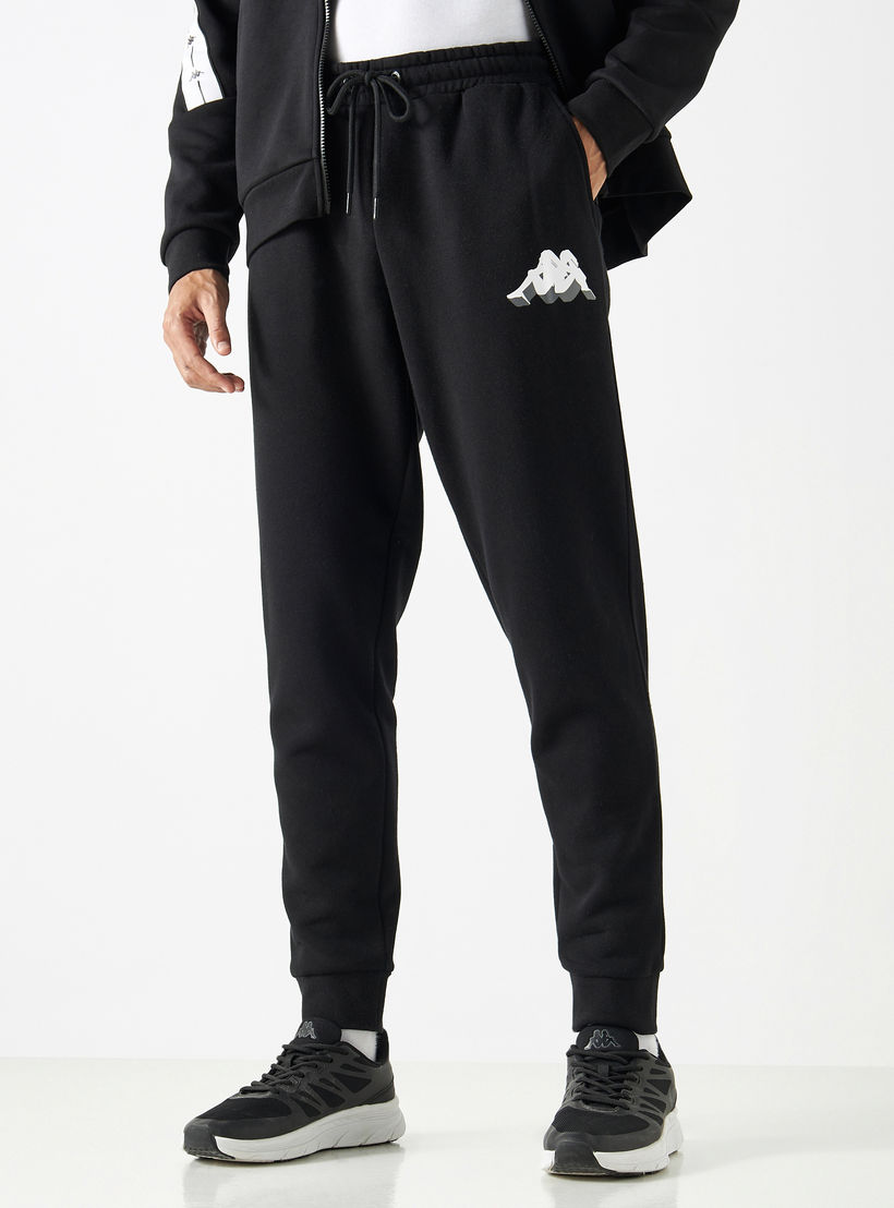 Kappa Logo Detail Joggers with Drawstring Closure and Pockets-men-clothing-sportswearandactivewear-tracksuits-image-1
