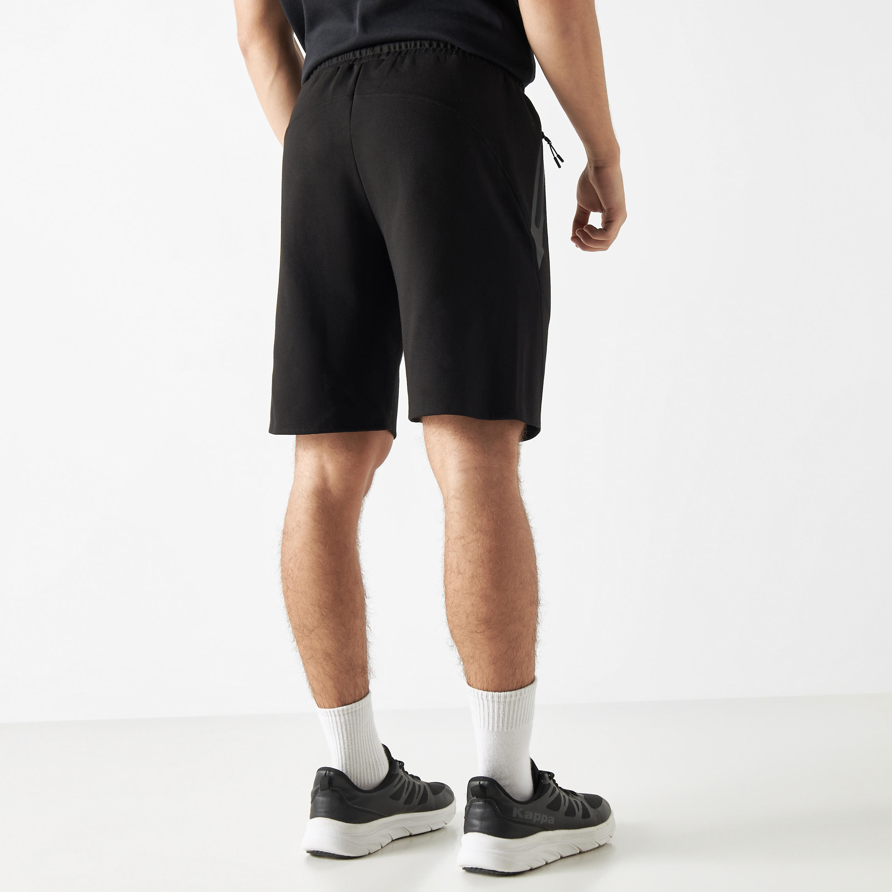 Kappa Logo Detail Shorts with Drawstring Closure and Pockets-men-clothing-sportswearandactivewear-bottoms-image-3