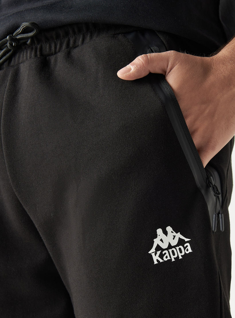Kappa Logo Detail Shorts with Drawstring Closure and Pockets-men-clothing-sportswearandactivewear-bottoms-image-4
