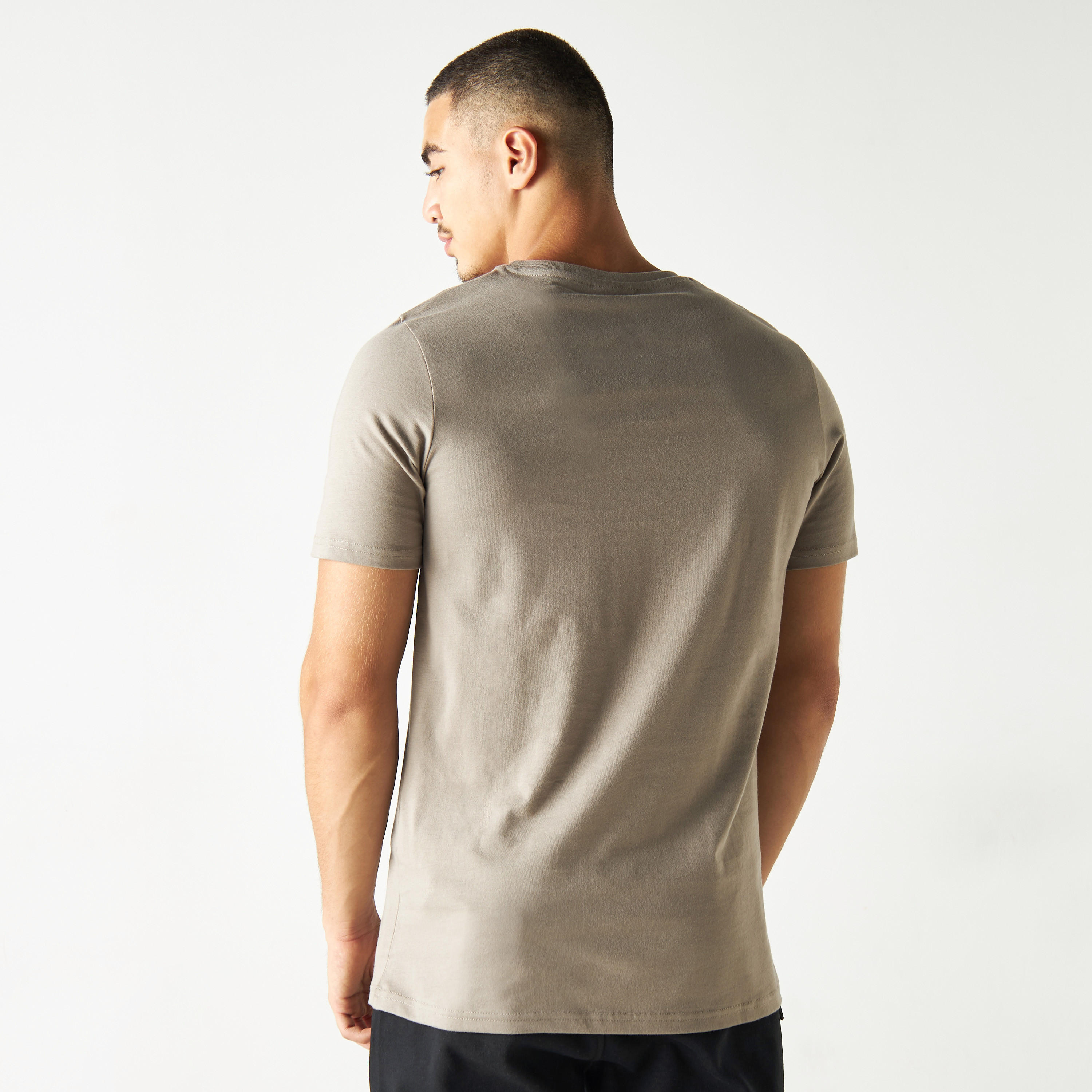 Kappa Solid Crew Neck T-shirt with Short Sleeves-men-clothing-sportswearandactivewear-tshirtsandpolos-image-3