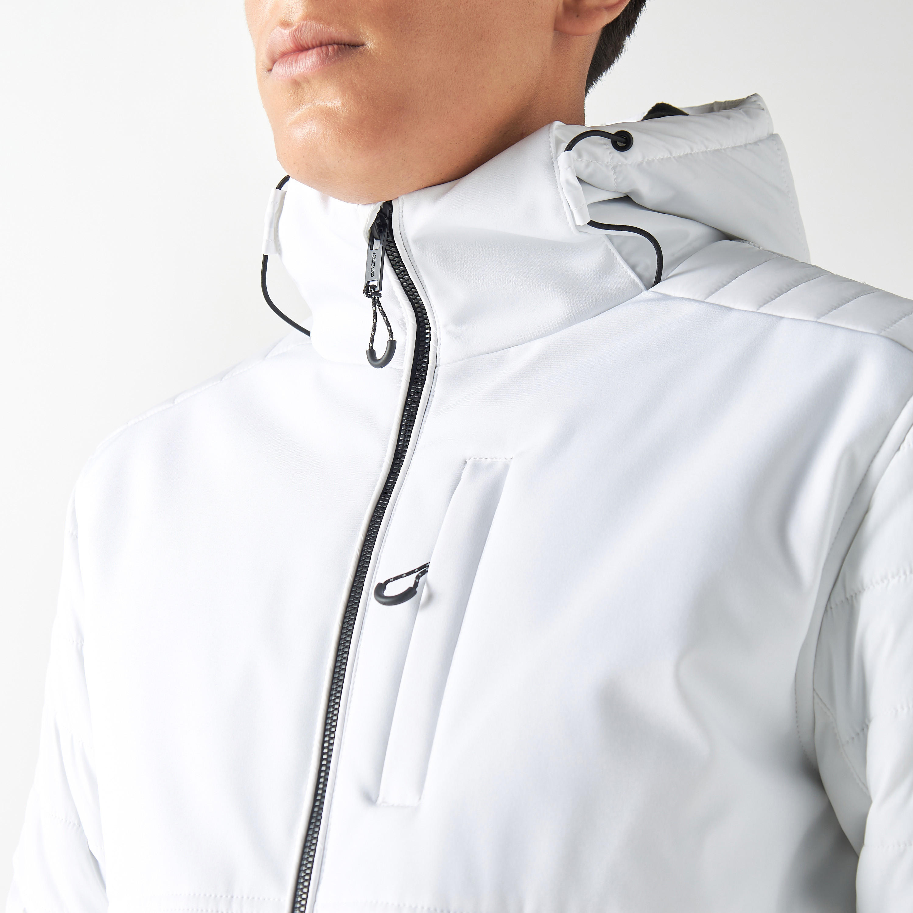 جاكيت منفوخ سادة بسحاب وقبعة وجيوب من كابا-men-clothing-jacketsandblazers-jackets-image-1