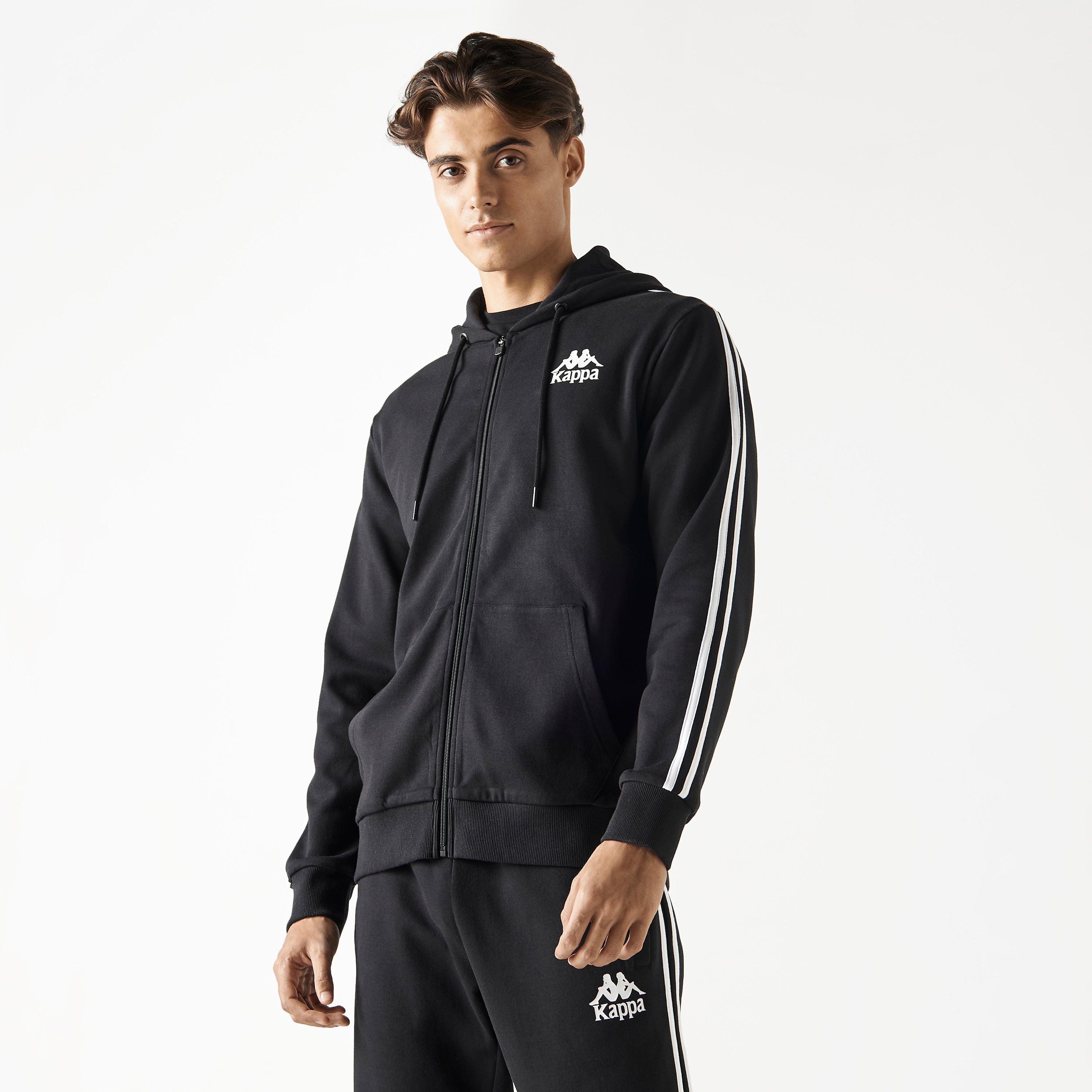 هودي بسحّاب وطبعات وأكمام طويلة وجيوب من كابا-men-winterwear-hoodiesandsweatshirts-image-1