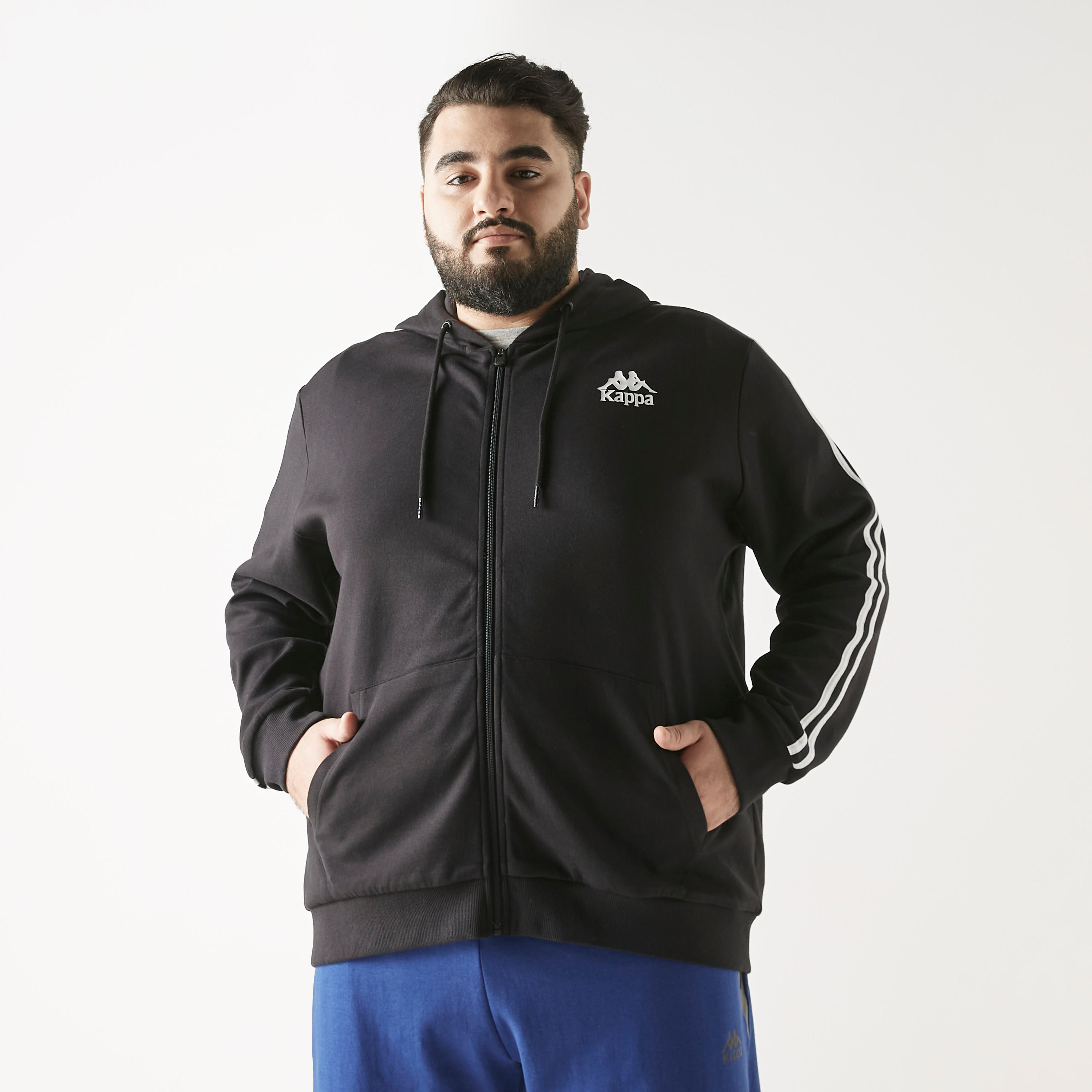 هودي بسحّاب وطبعات وأكمام طويلة وجيوب من كابا-men-winterwear-hoodiesandsweatshirts-image-2
