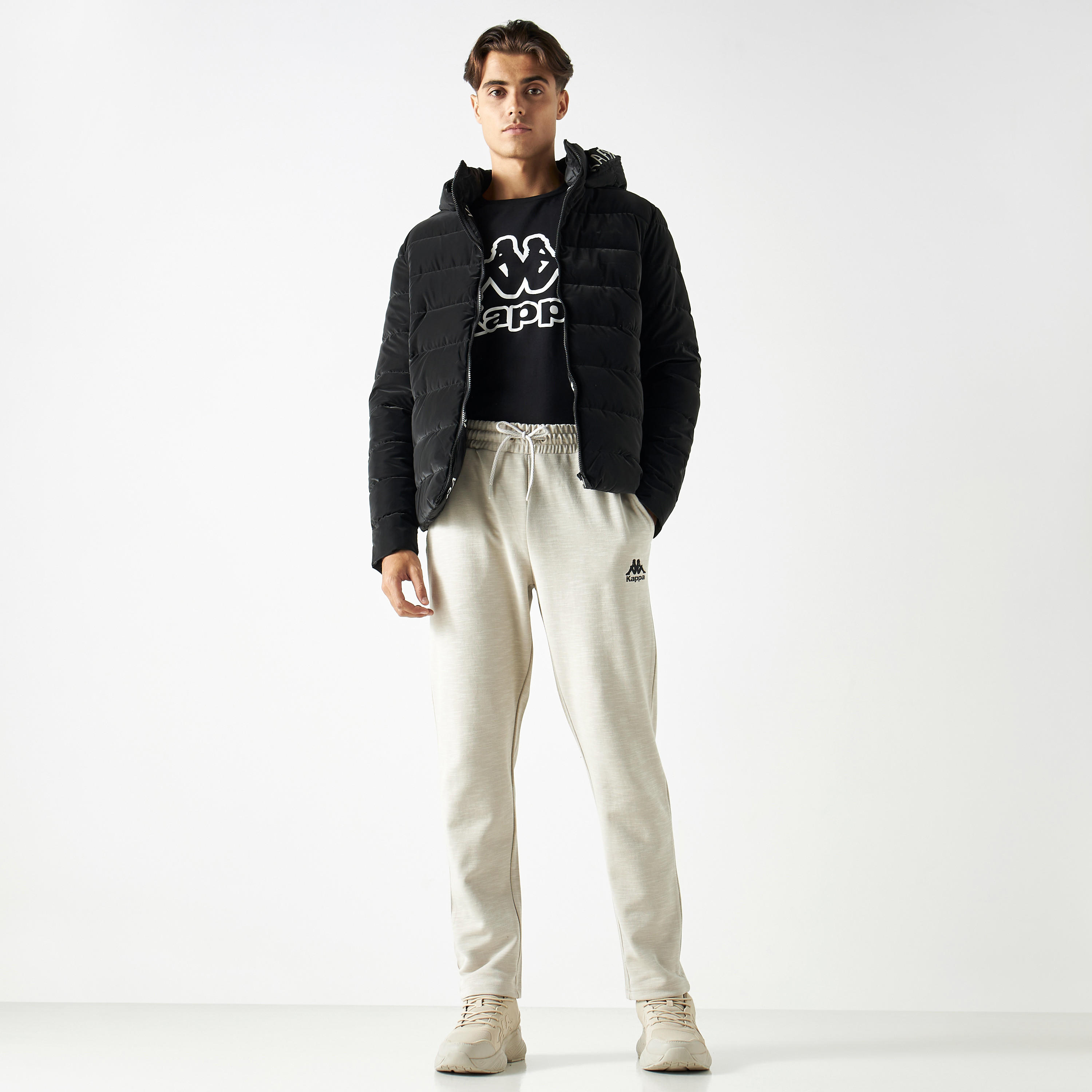 Kappa Logo Embroidered Joggers with Pockets and Drawstring Closure-men-clothing-sportswearandactivewear-bottoms-image-2
