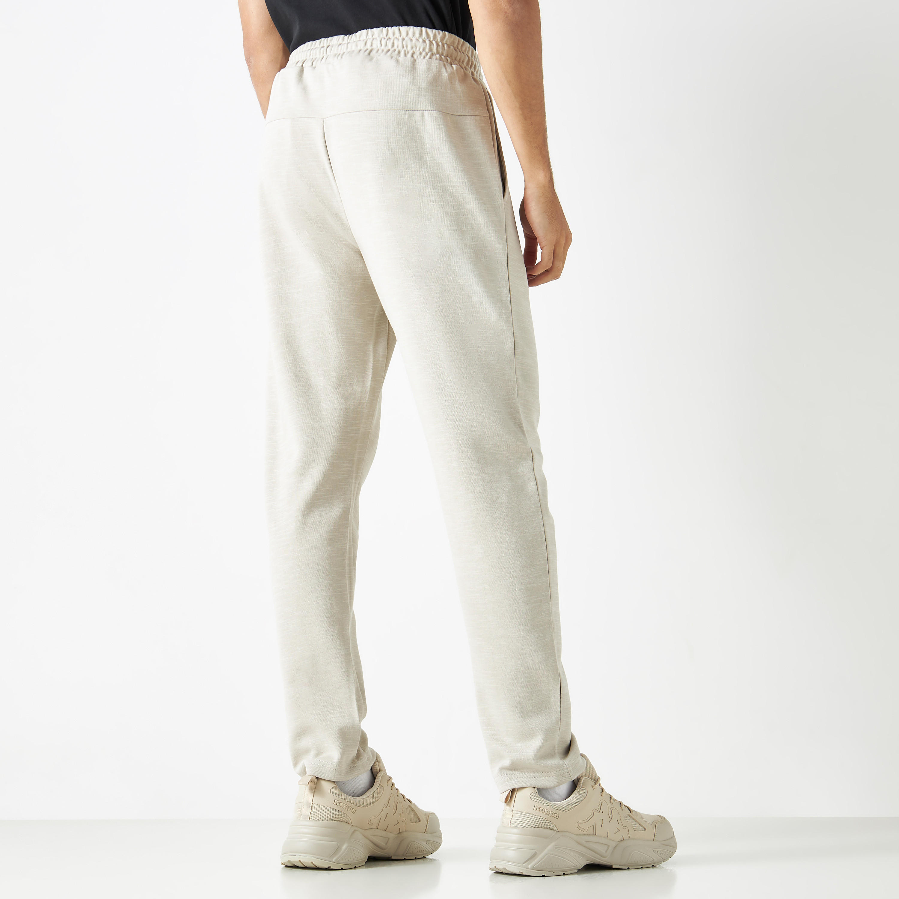 Kappa Logo Embroidered Joggers with Pockets and Drawstring Closure-men-clothing-sportswearandactivewear-bottoms-image-3