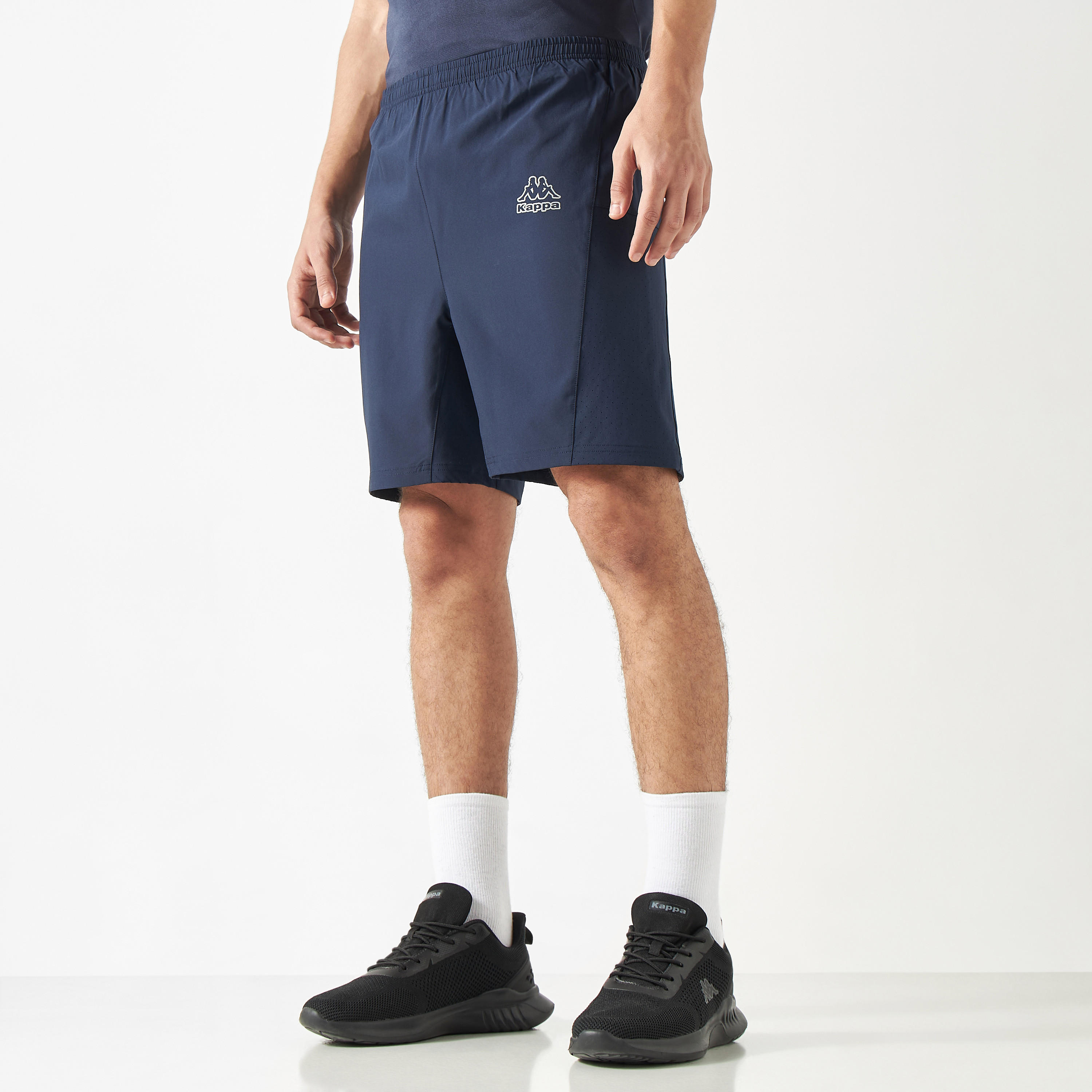 Kappa Logo Print Shorts-men-clothing-bottoms-shorts-image-1