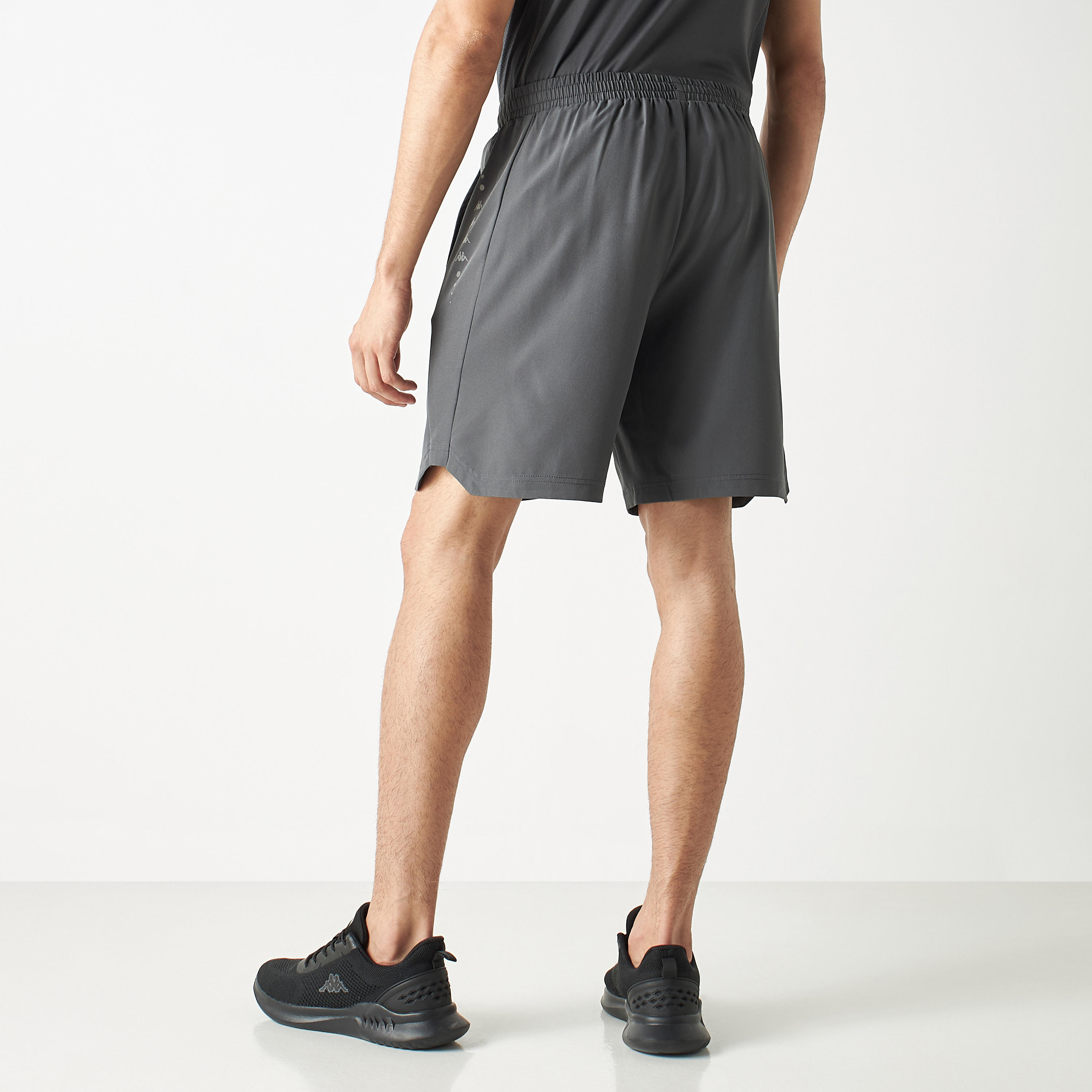 Kappa Logo Detail Shorts with Elasticated Waistband and Pockets-men-clothing-bottoms-shorts-image-3