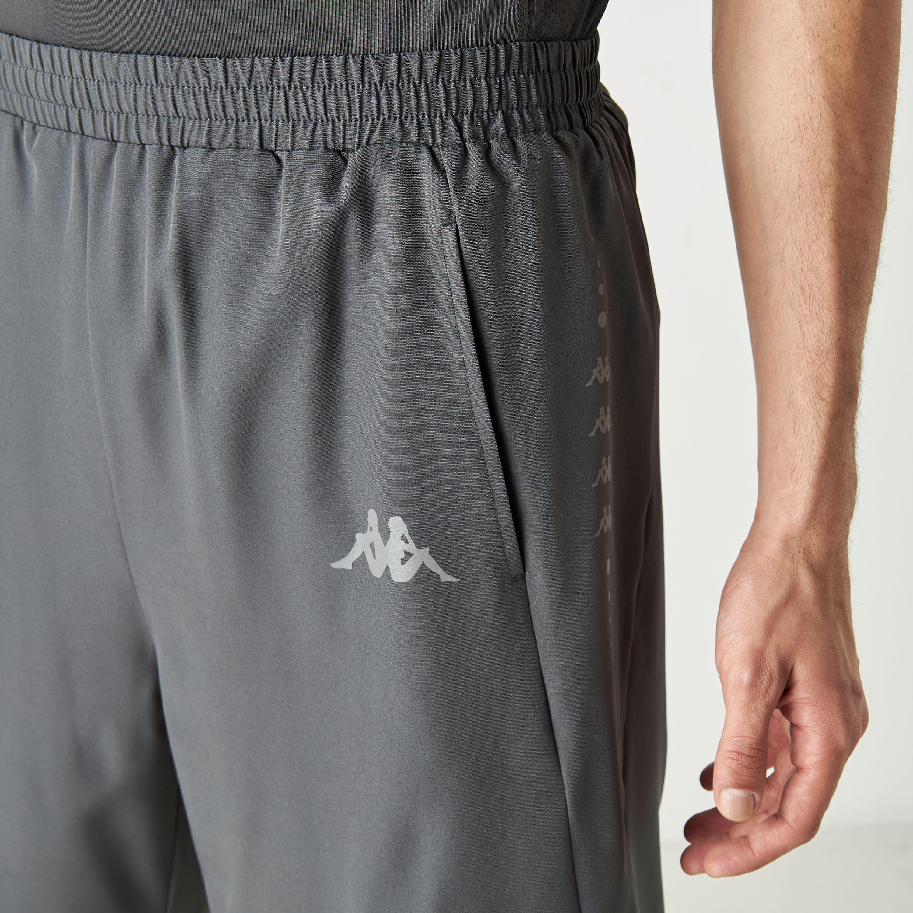 Kappa Logo Detail Shorts with Elasticated Waistband and Pockets-men-clothing-bottoms-shorts-image-4