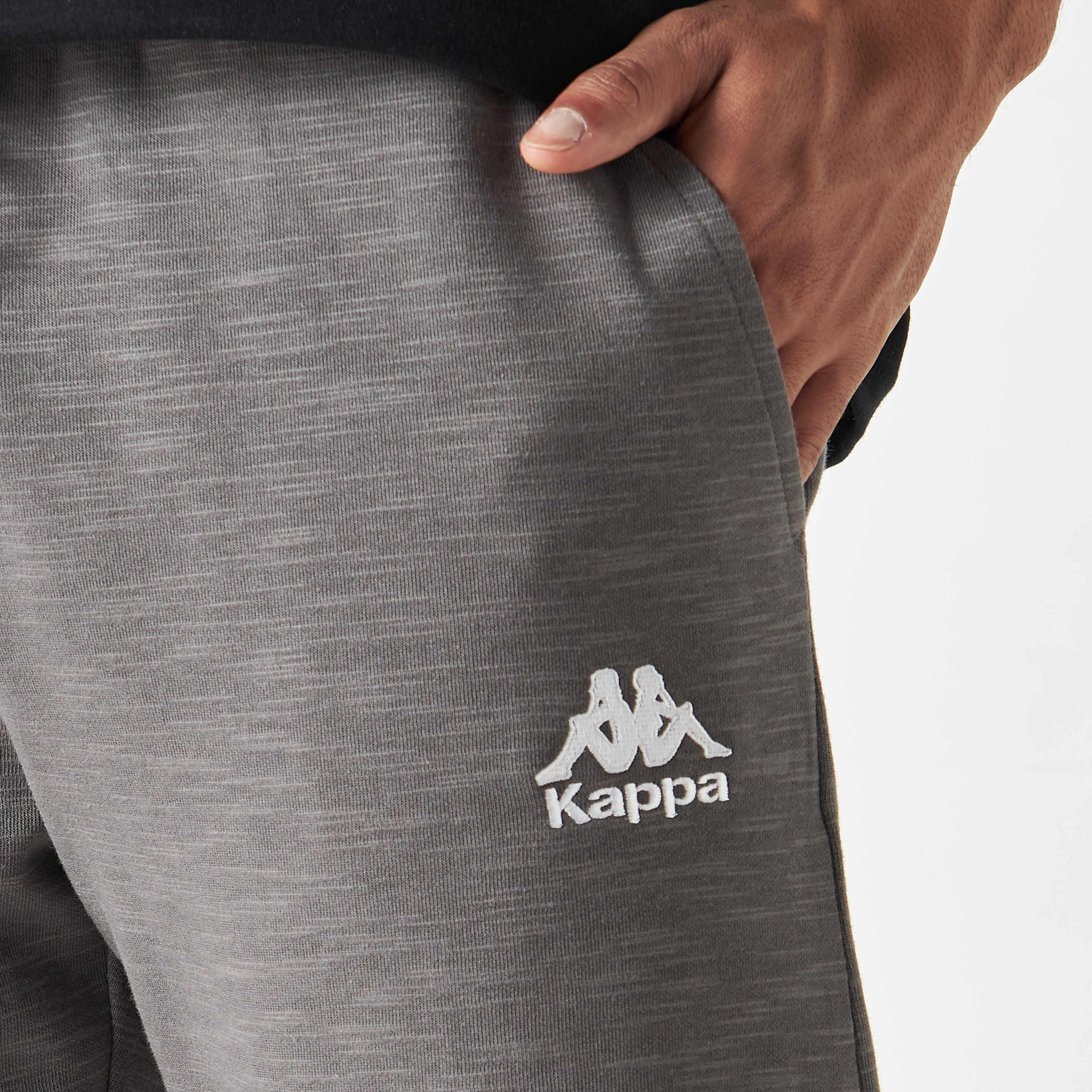 Kappa Logo Embroidered Shorts with Elasticated Waistband and Pockets-men-clothing-bottoms-shorts-image-4
