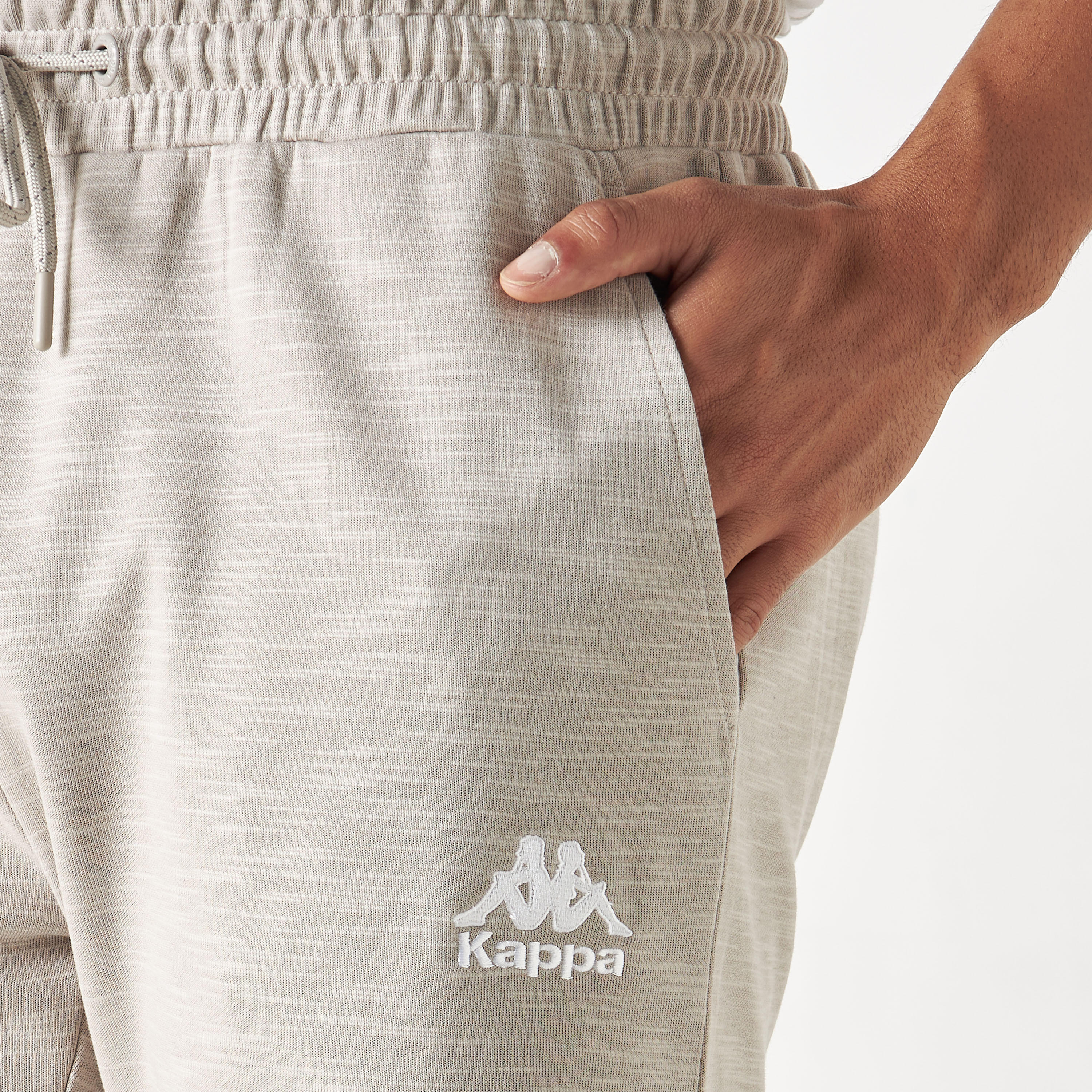 Kappa Logo Embroidered Shorts with Elasticated Waistband and Pockets-men-clothing-bottoms-shorts-image-8