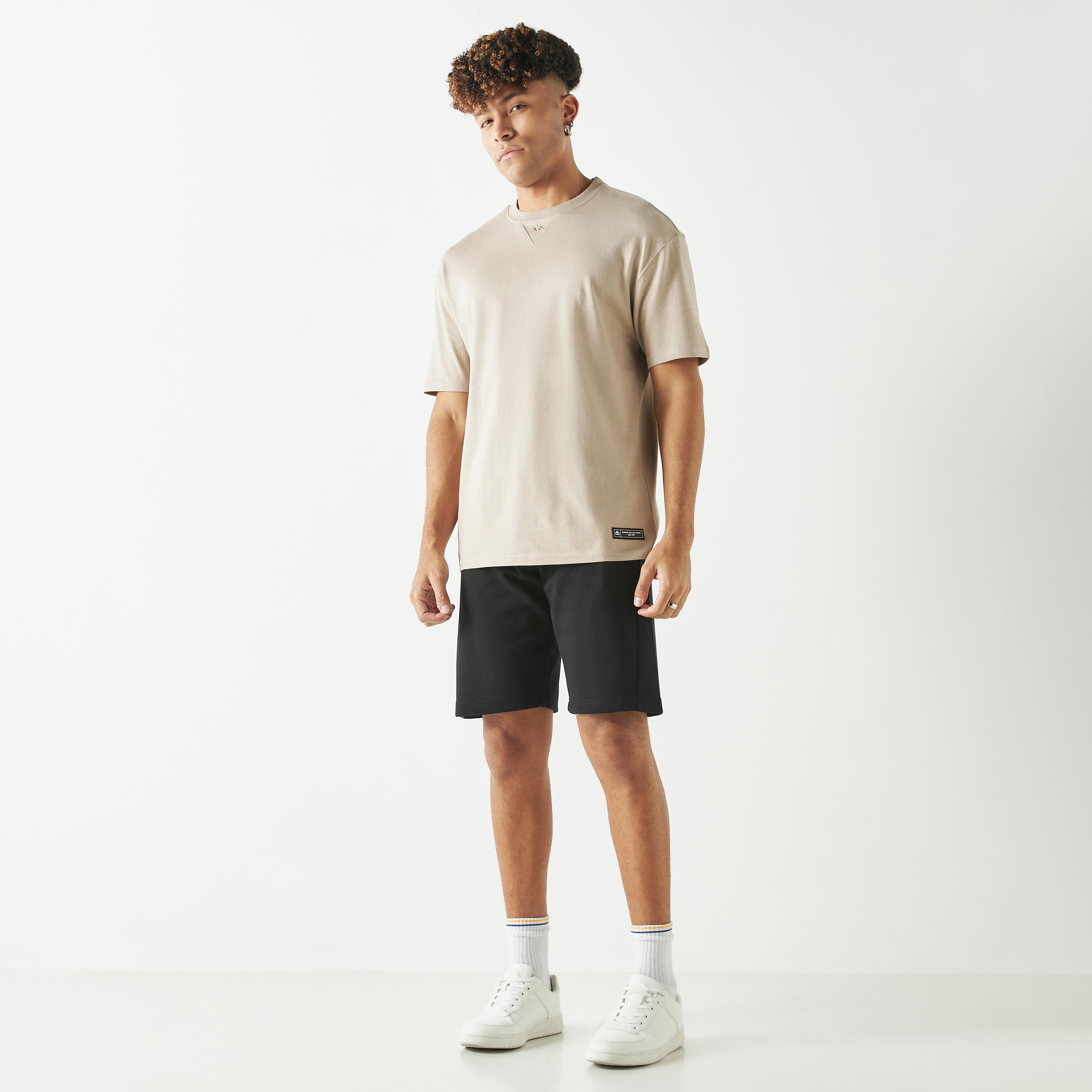 Kappa Oversized T-shirt with Crew Neck and Short Sleeves-men-clothing-sportswearandactivewear-tshirtsandpolos-image-2
