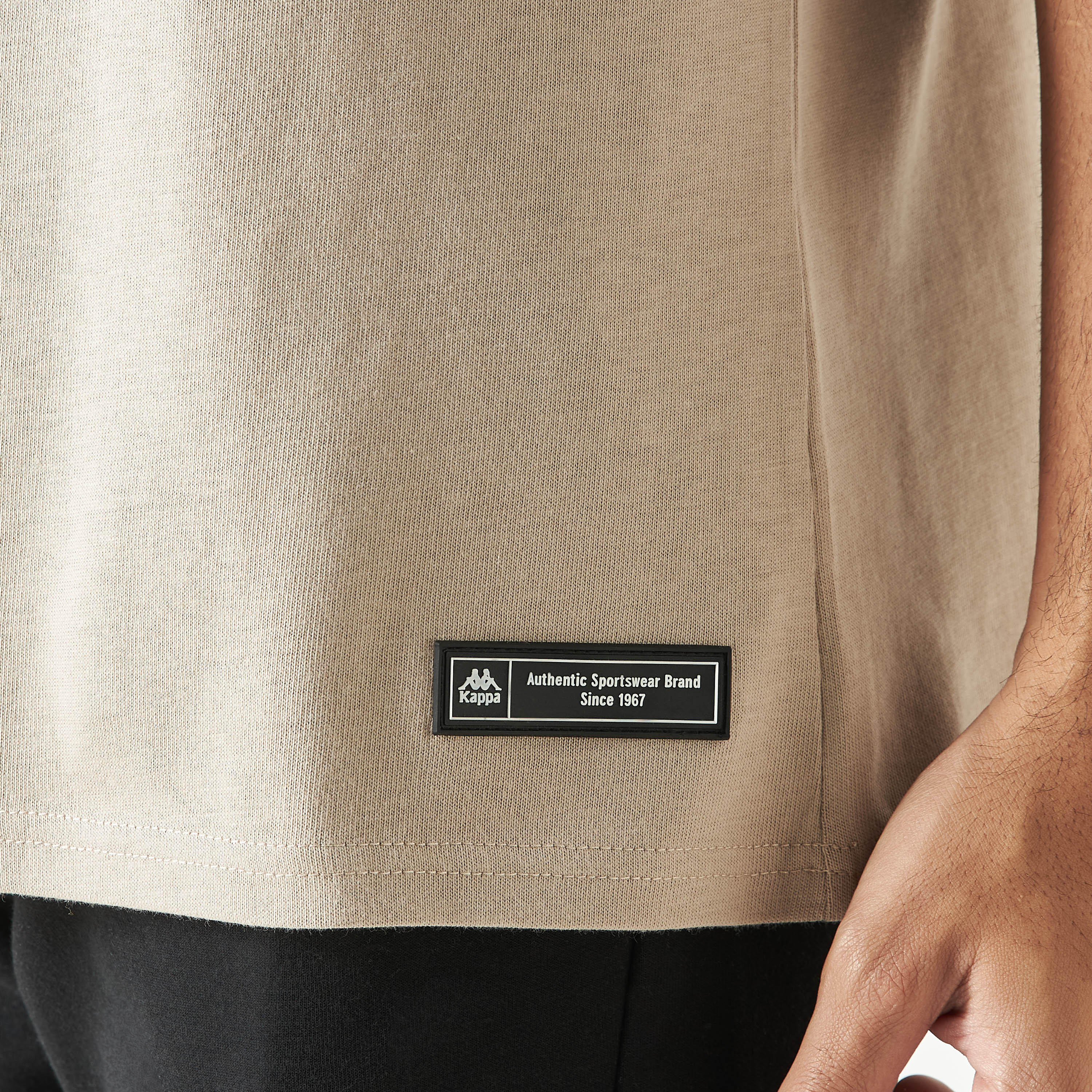 Kappa Oversized T-shirt with Crew Neck and Short Sleeves-men-clothing-sportswearandactivewear-tshirtsandpolos-image-4
