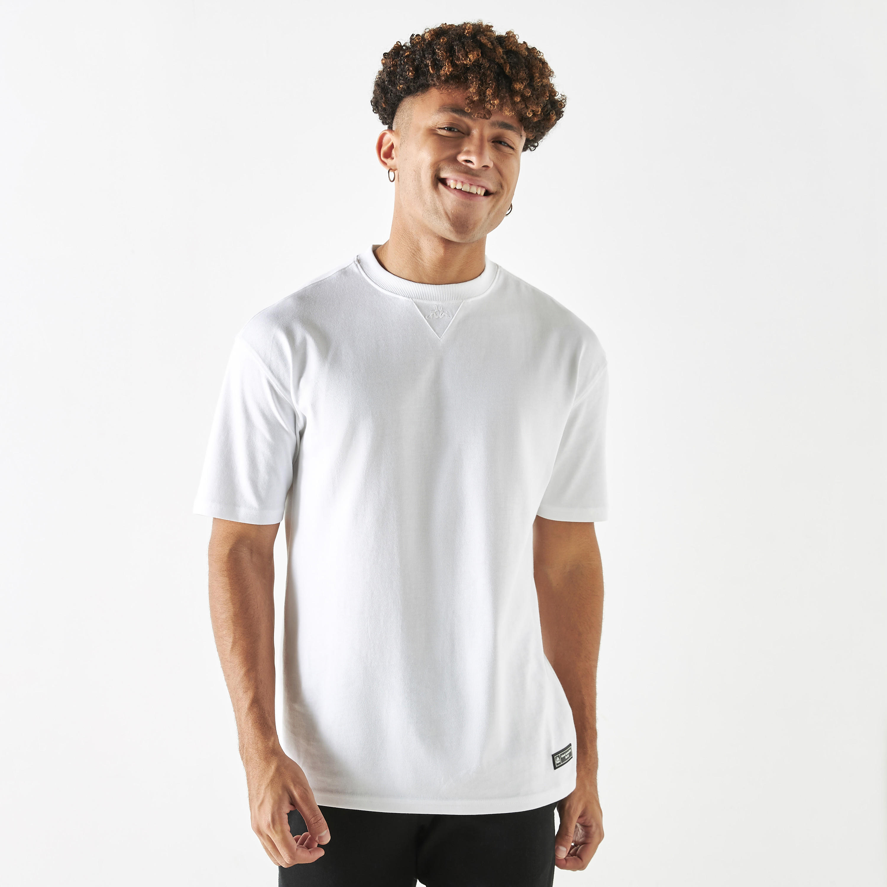 Kappa Oversized T-shirt with Crew Neck and Short Sleeves-men-clothing-sportswearandactivewear-tshirtsandpolos-image-5