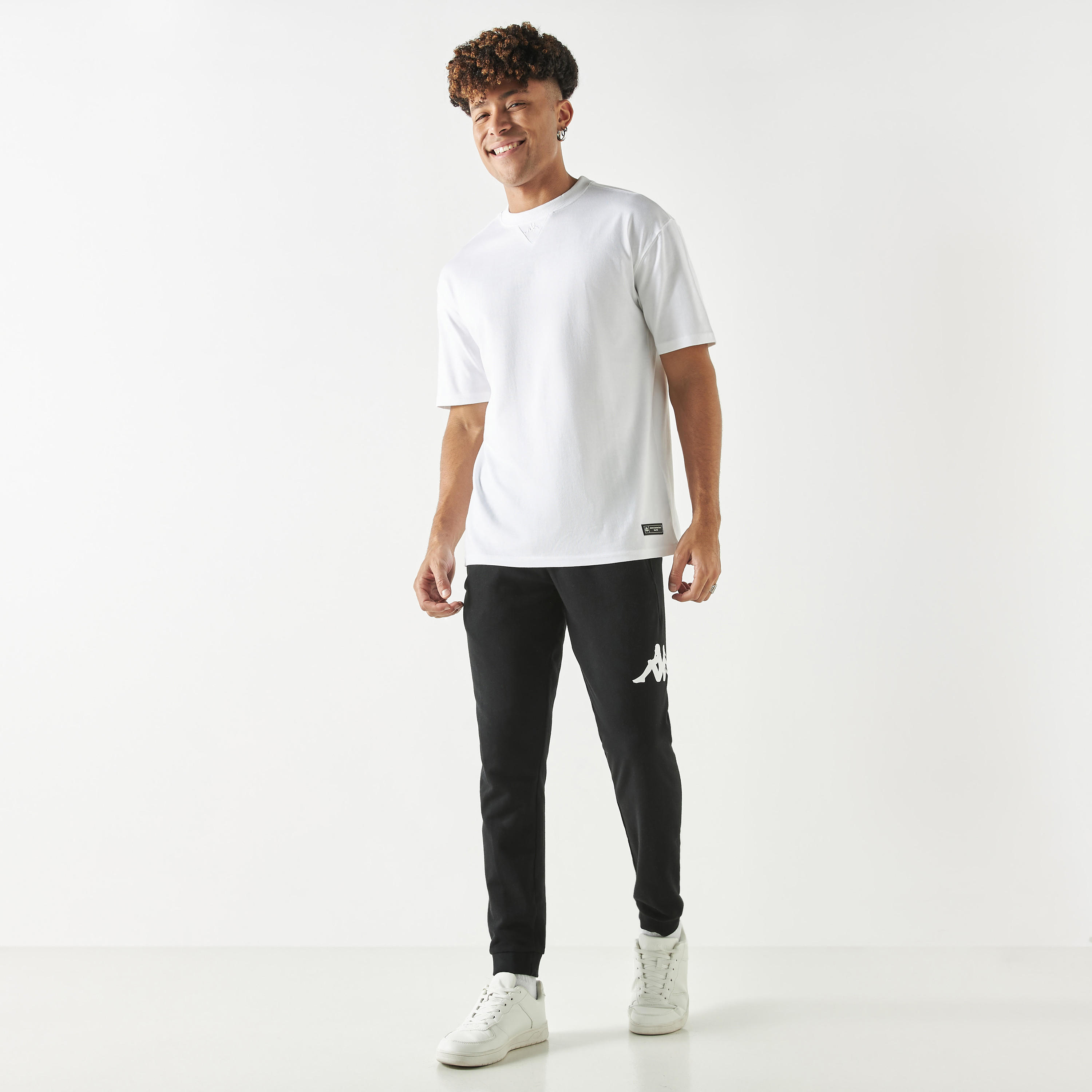 Kappa Oversized T-shirt with Crew Neck and Short Sleeves-men-clothing-sportswearandactivewear-tshirtsandpolos-image-6