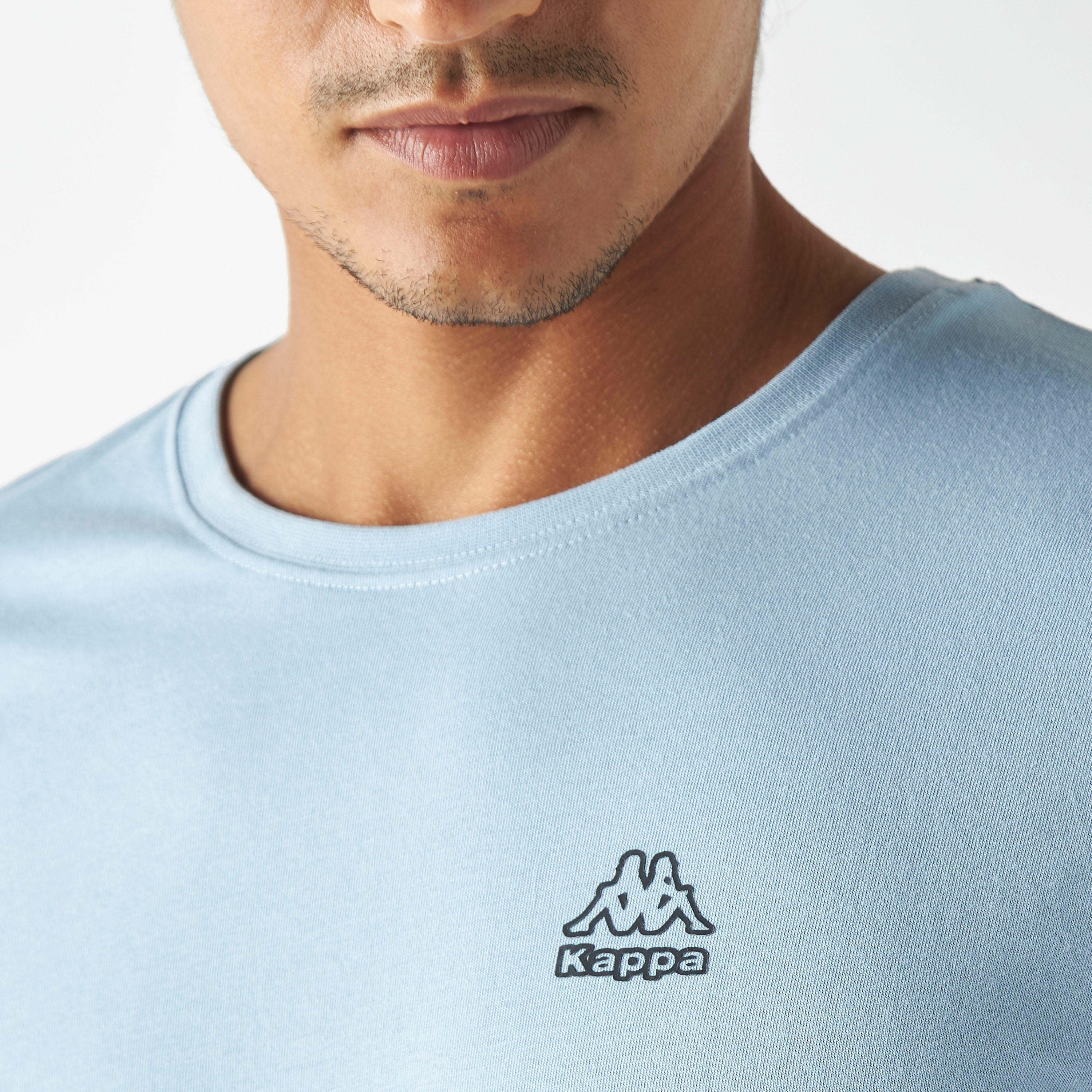 تيشيرت بياقة ضيّقة وأكمام قصيرة وطبعات شعار من كابا-men-clothing-sportswearandactivewear-tshirtsandpolos-image-4