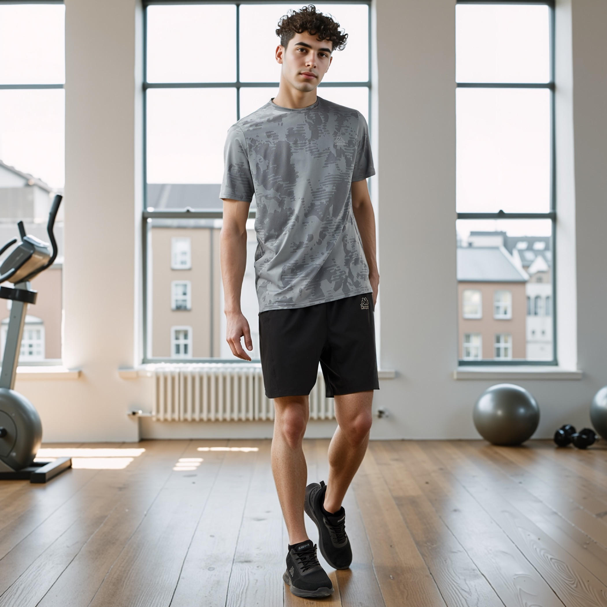 Kappa Logo Print Performance T-shirt-men-clothing-sportswearandactivewear-tshirtsandpolos-image-2