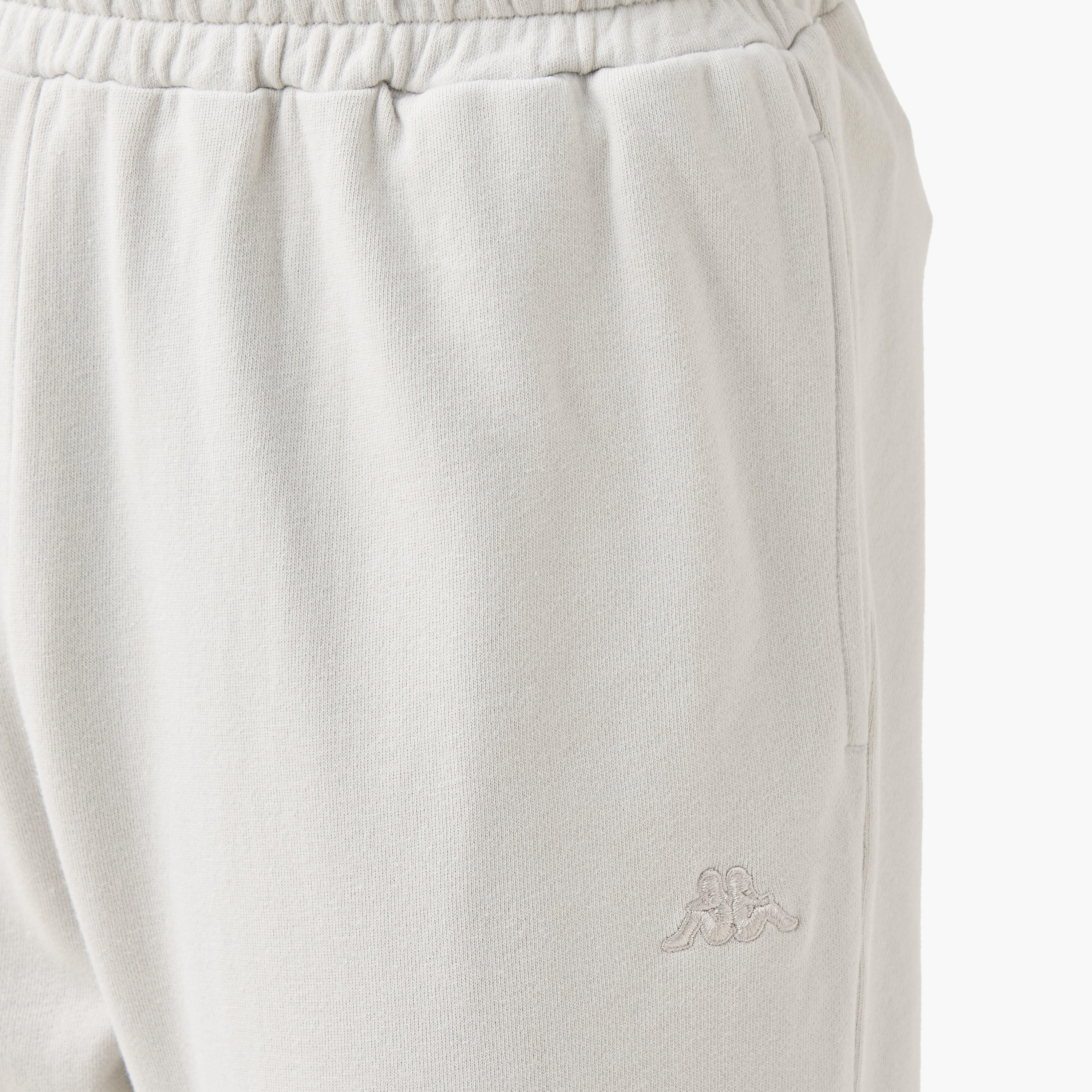 Kappa Logo Embroidered Joggers with Piping Detail and Pockets-men-clothing-sportswearandactivewear-bottoms-joggers-image-4