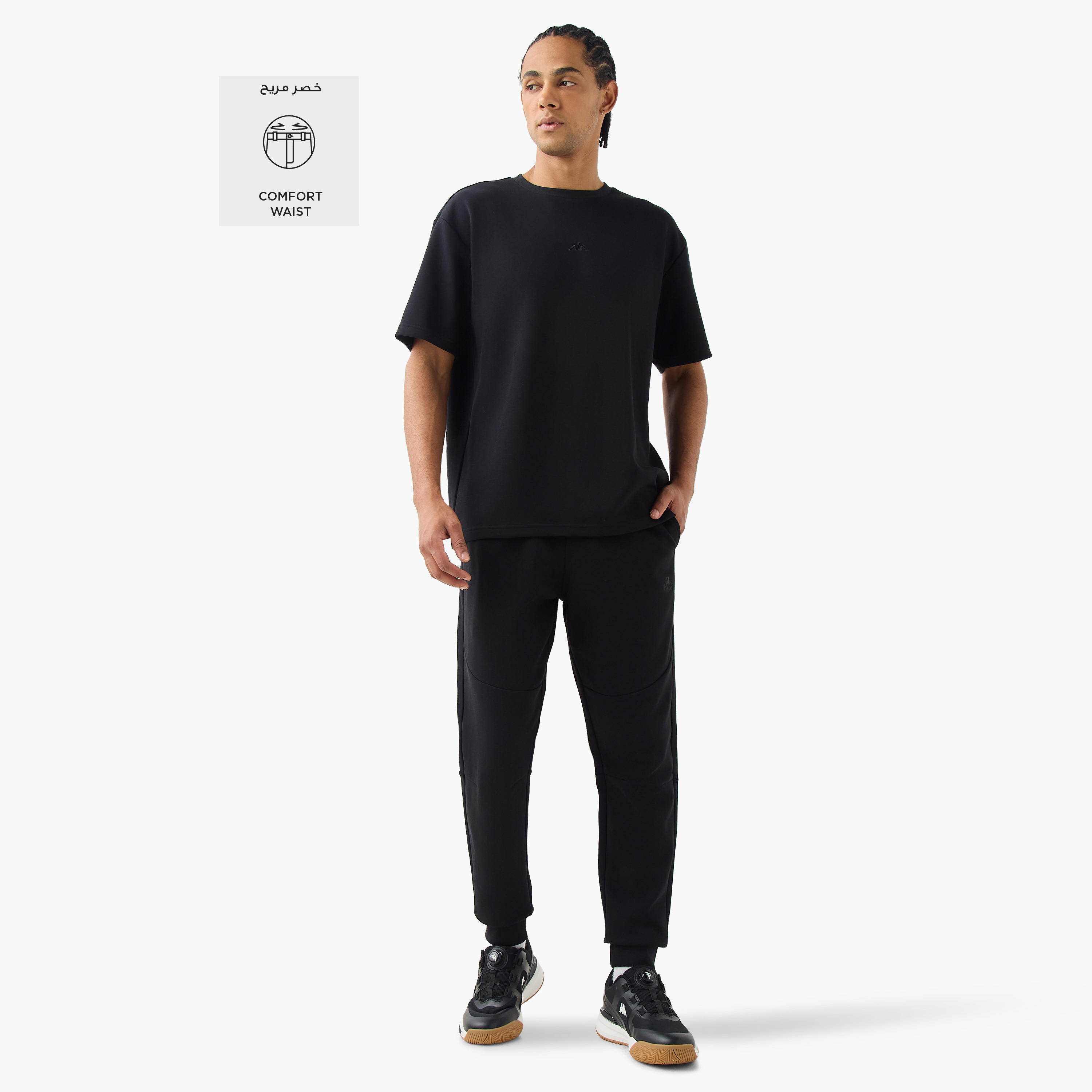 بنطلون رياضي بقصة عادية وجيوب من كابا-men-clothing-sportswearandactivewear-bottoms-joggers-image-7