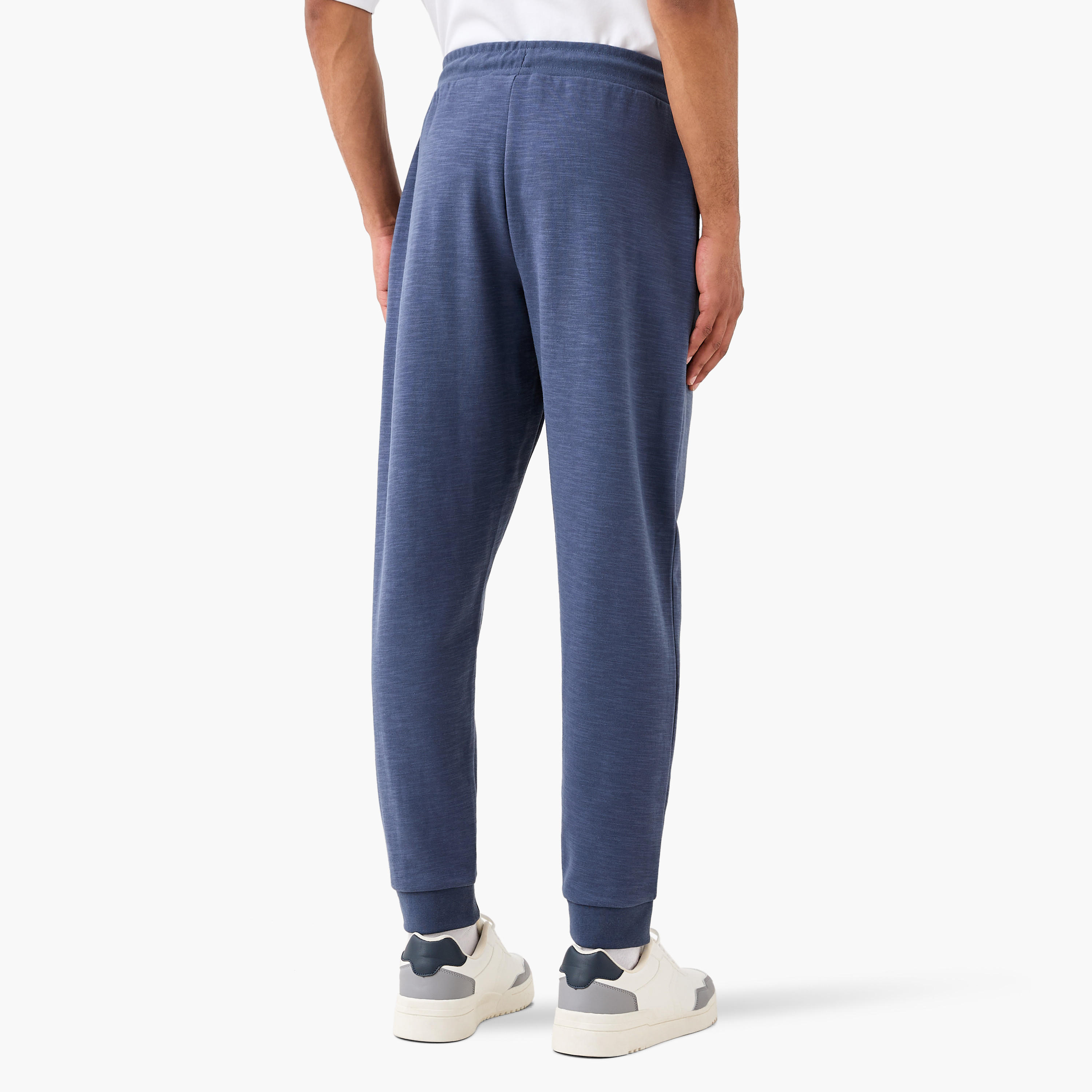 Kappa Regular Fit Logo Detail Joggers with Drawstring Closure and Pockets-men-clothing-sportswearandactivewear-bottoms-joggers-image-3