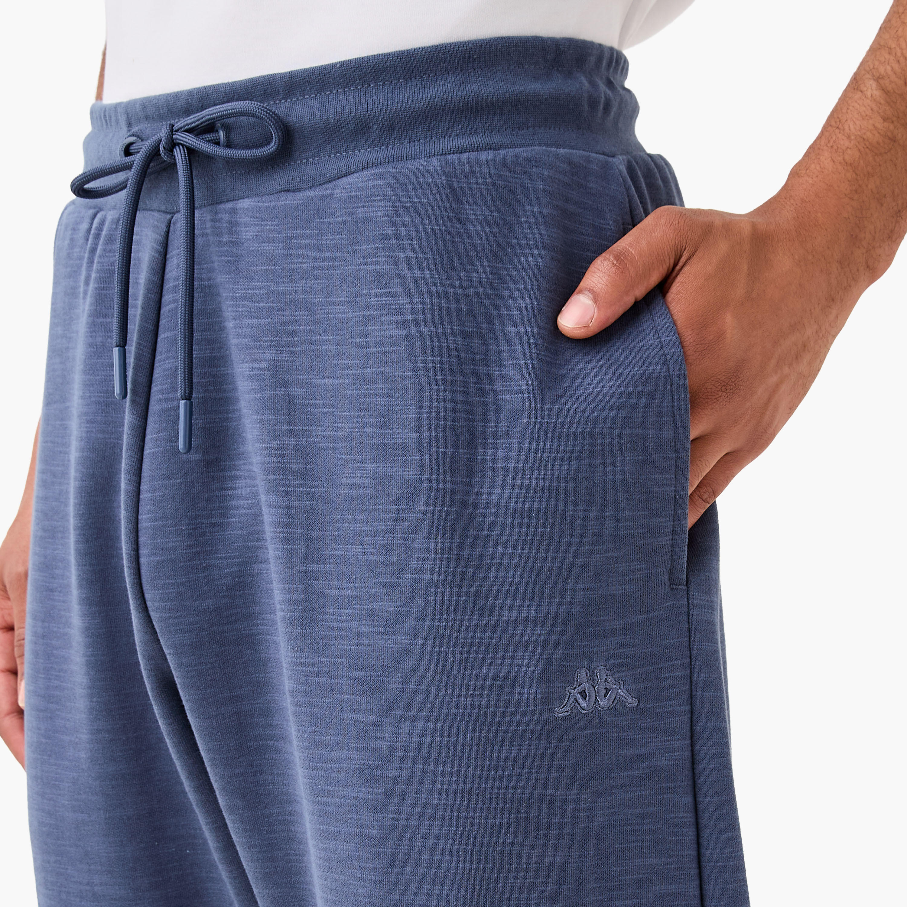 Kappa Regular Fit Logo Detail Joggers with Drawstring Closure and Pockets-men-clothing-sportswearandactivewear-bottoms-joggers-image-4