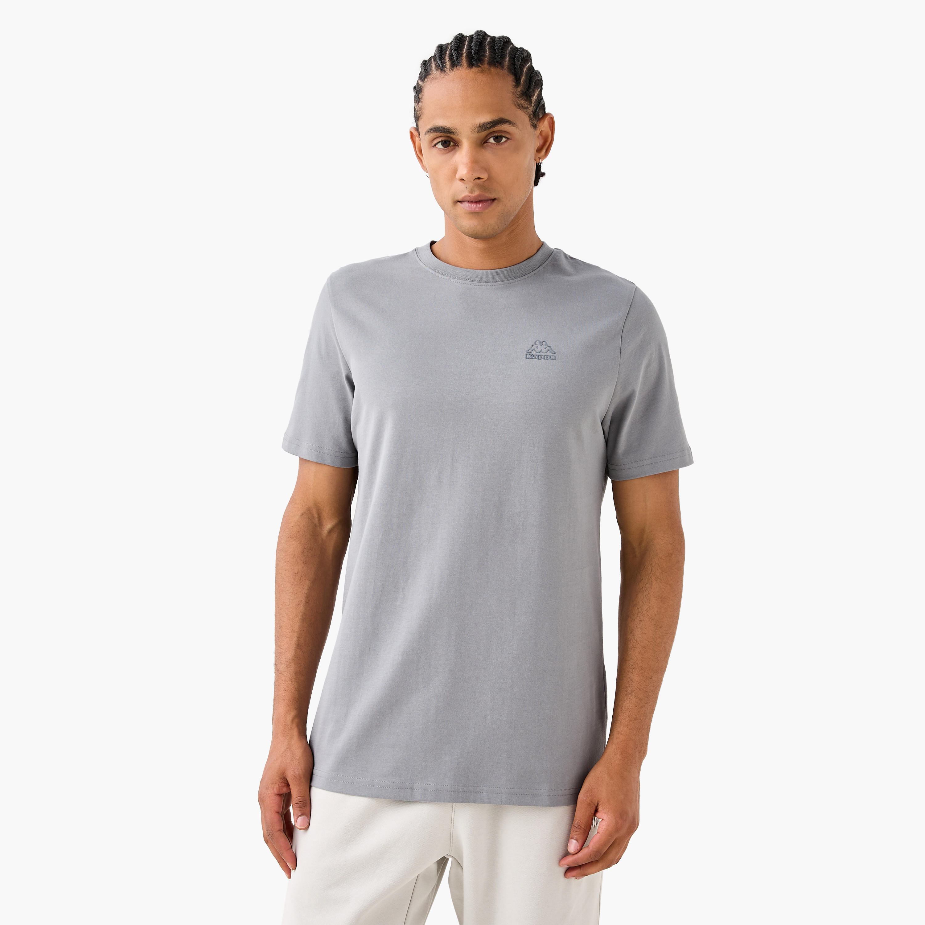 Kappa Logo Detail Crew Neck T-shirt-men-clothing-sportswearandactivewear-tshirtsandpolos-image-1