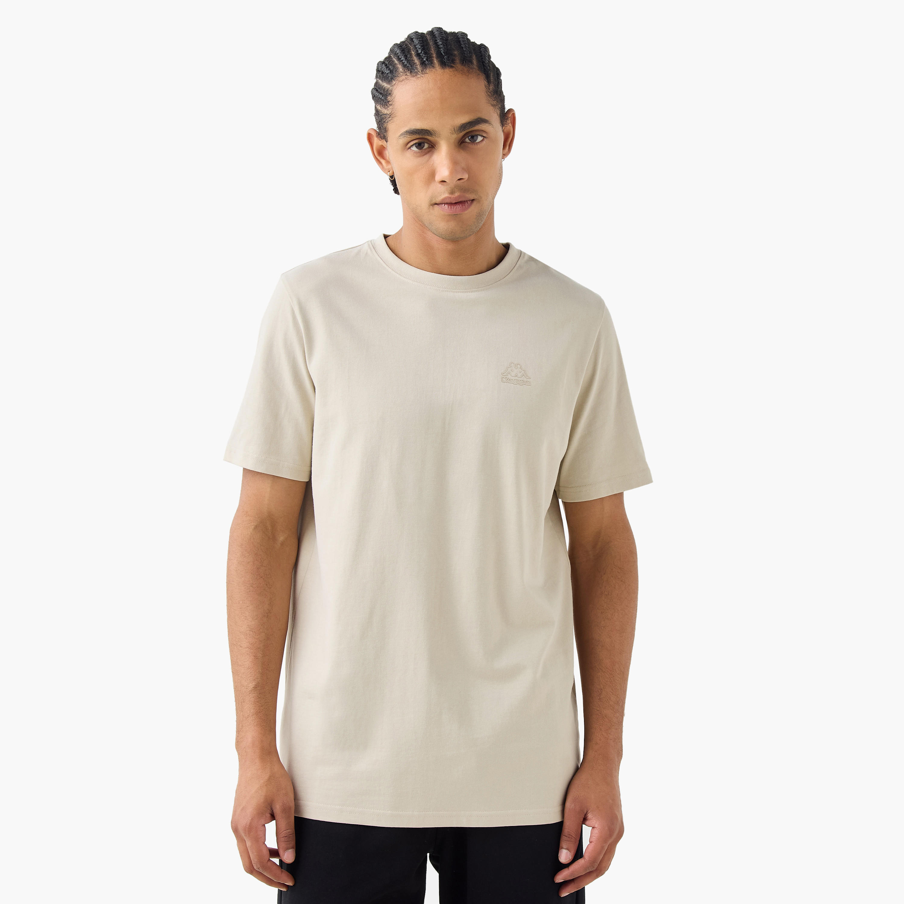 Kappa Logo Detail Crew Neck T-shirt-men-clothing-sportswearandactivewear-tshirtsandpolos-image-1