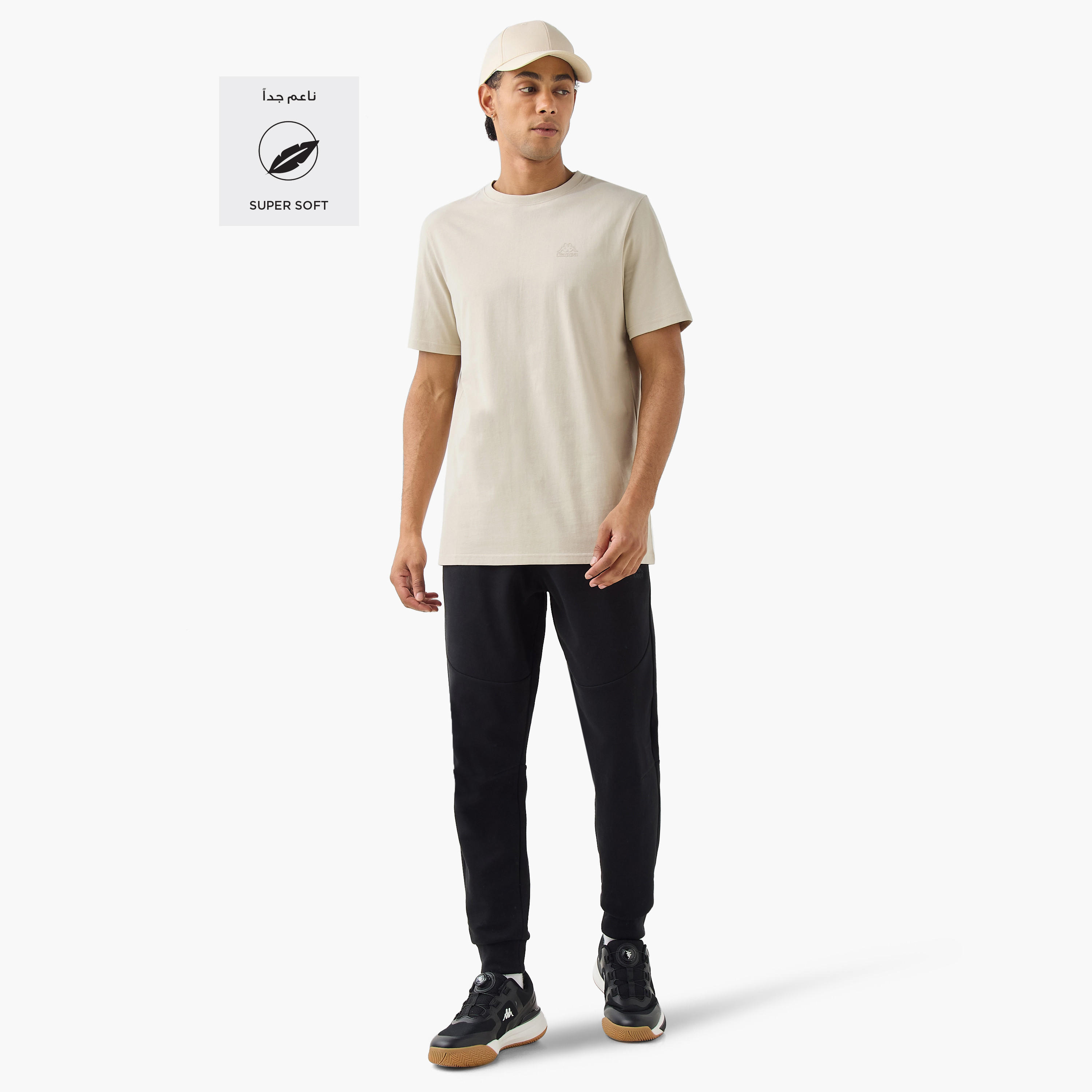 Kappa Logo Detail Crew Neck T-shirt-men-clothing-sportswearandactivewear-tshirtsandpolos-image-2